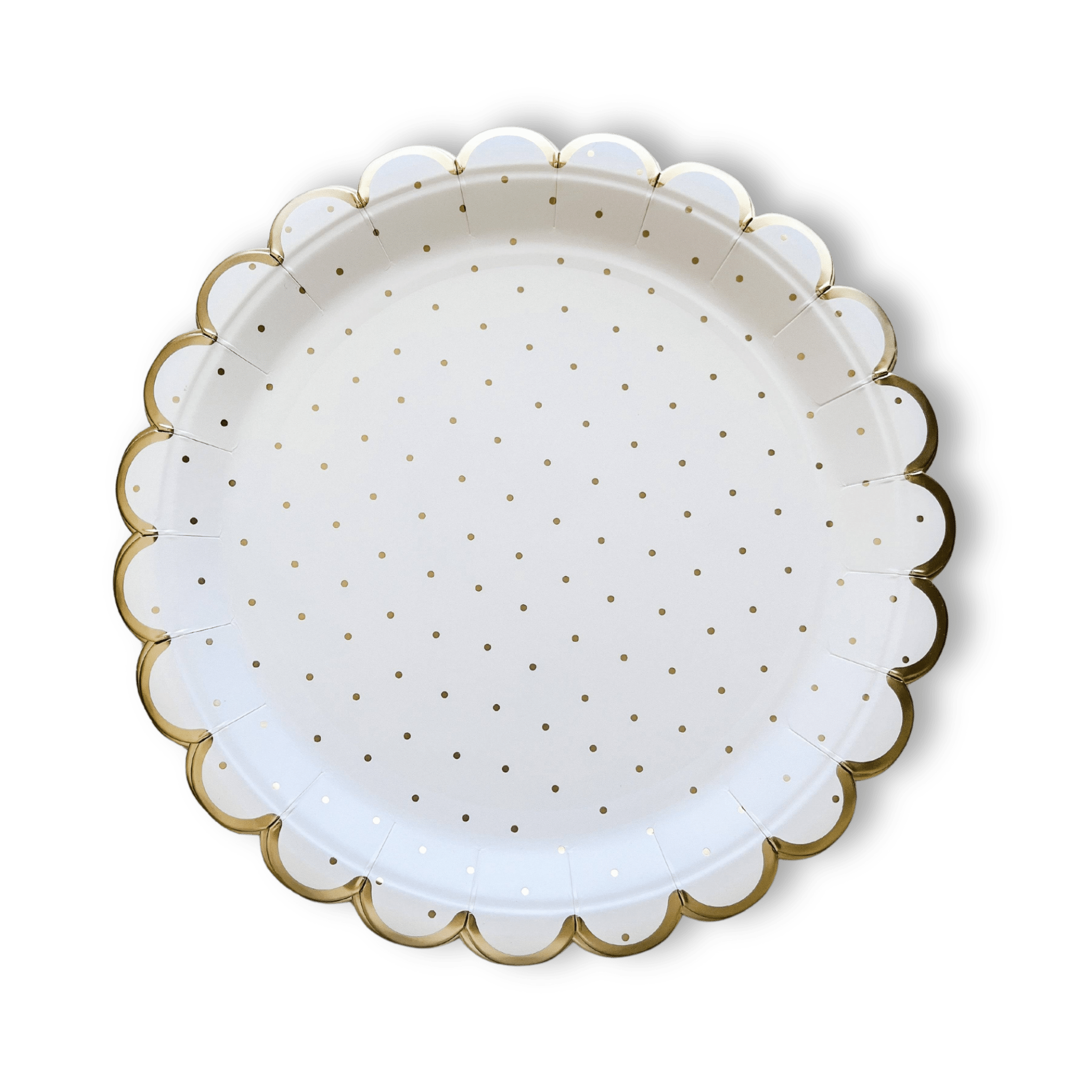 Scalloped Polka Dot Plate