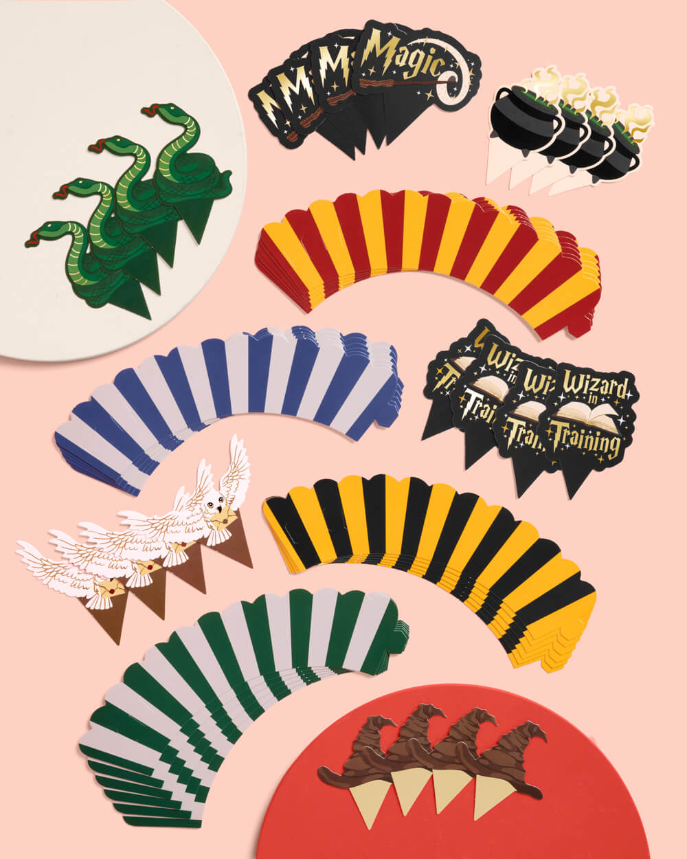 Wizard Cupcake Set - 24 Sets Of Liners + Toppers