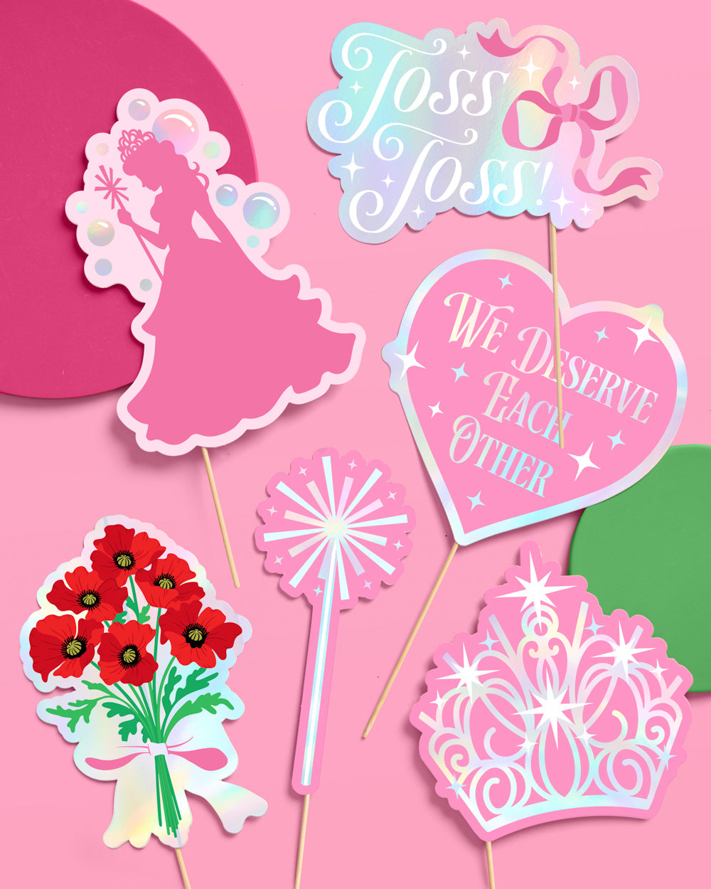 Holding Space Props - 24 Pc. Photo Booth Set