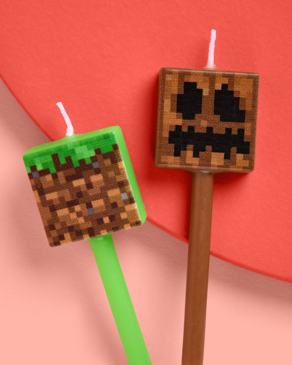 Pixel Mining Candles - Set Of 6