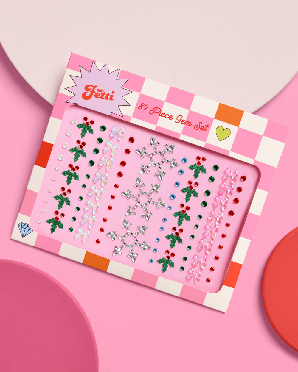 Merry & Bright Gem Set - 89 Adhesive Face Gems