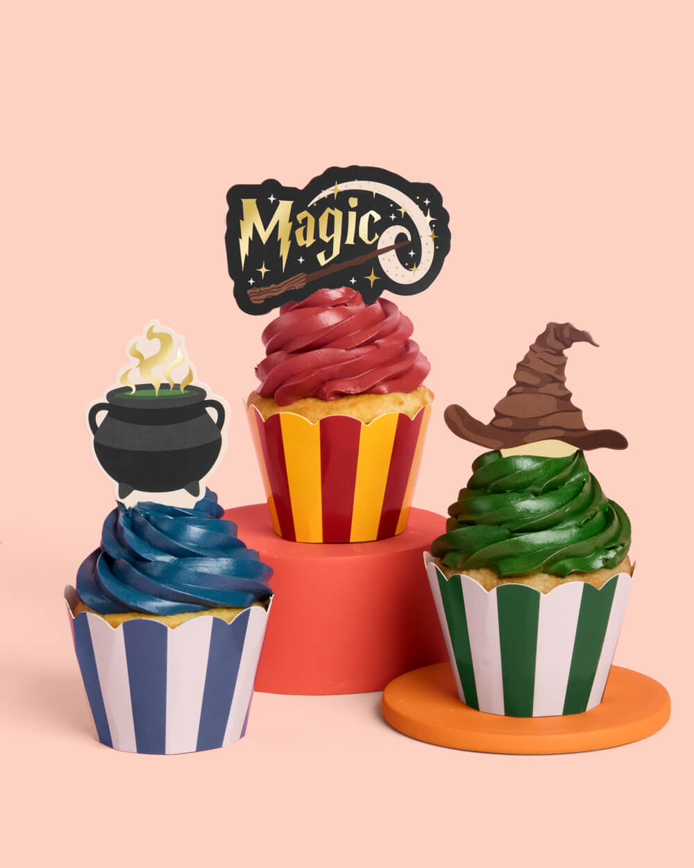 Wizard Cupcake Set - 24 Sets Of Liners + Toppers