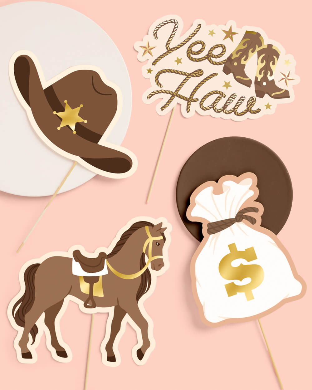 Saddle Up Props - 24 Pc. Photo Booth Set