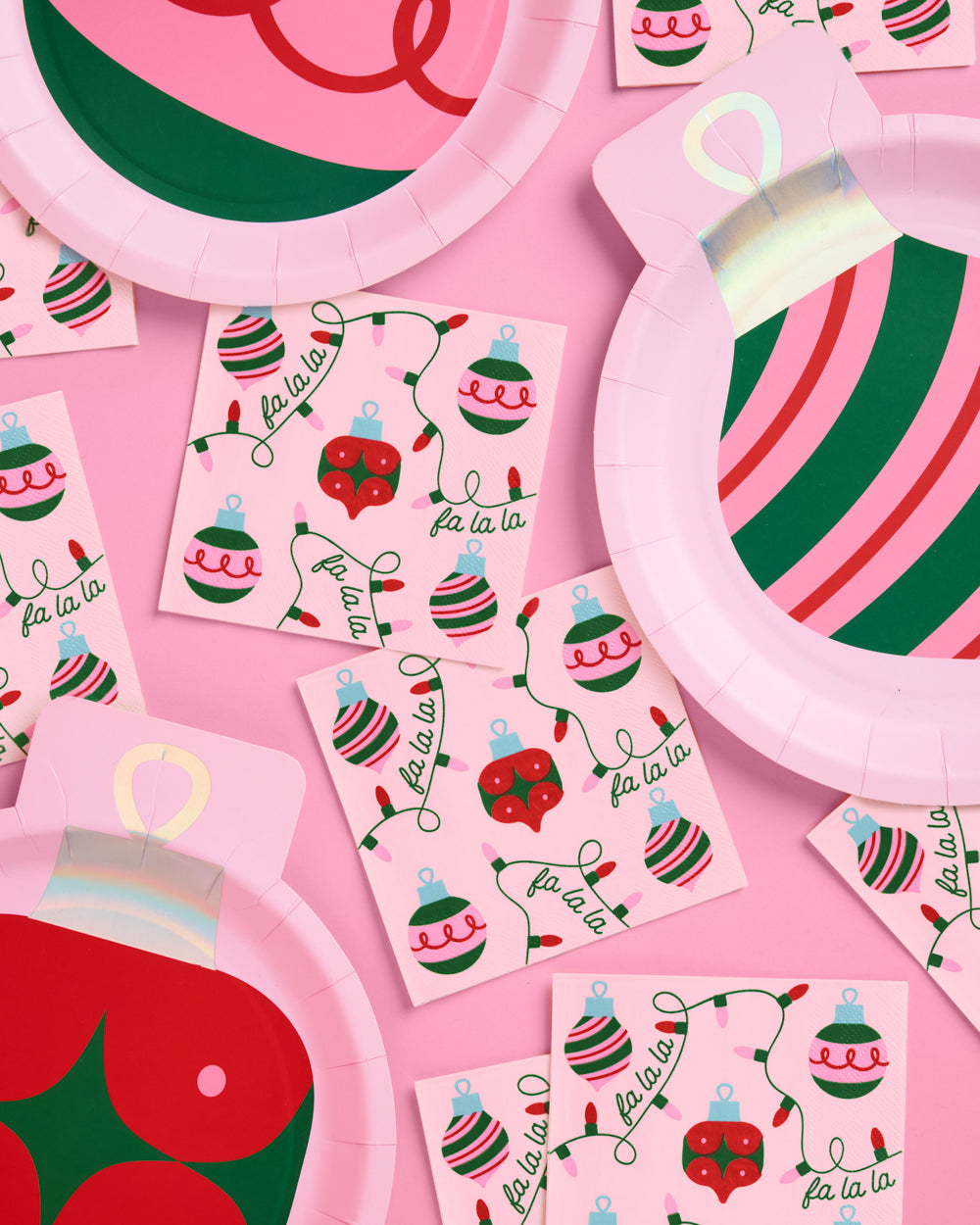 Deck The Halls Napkins - 25 Square Napkins