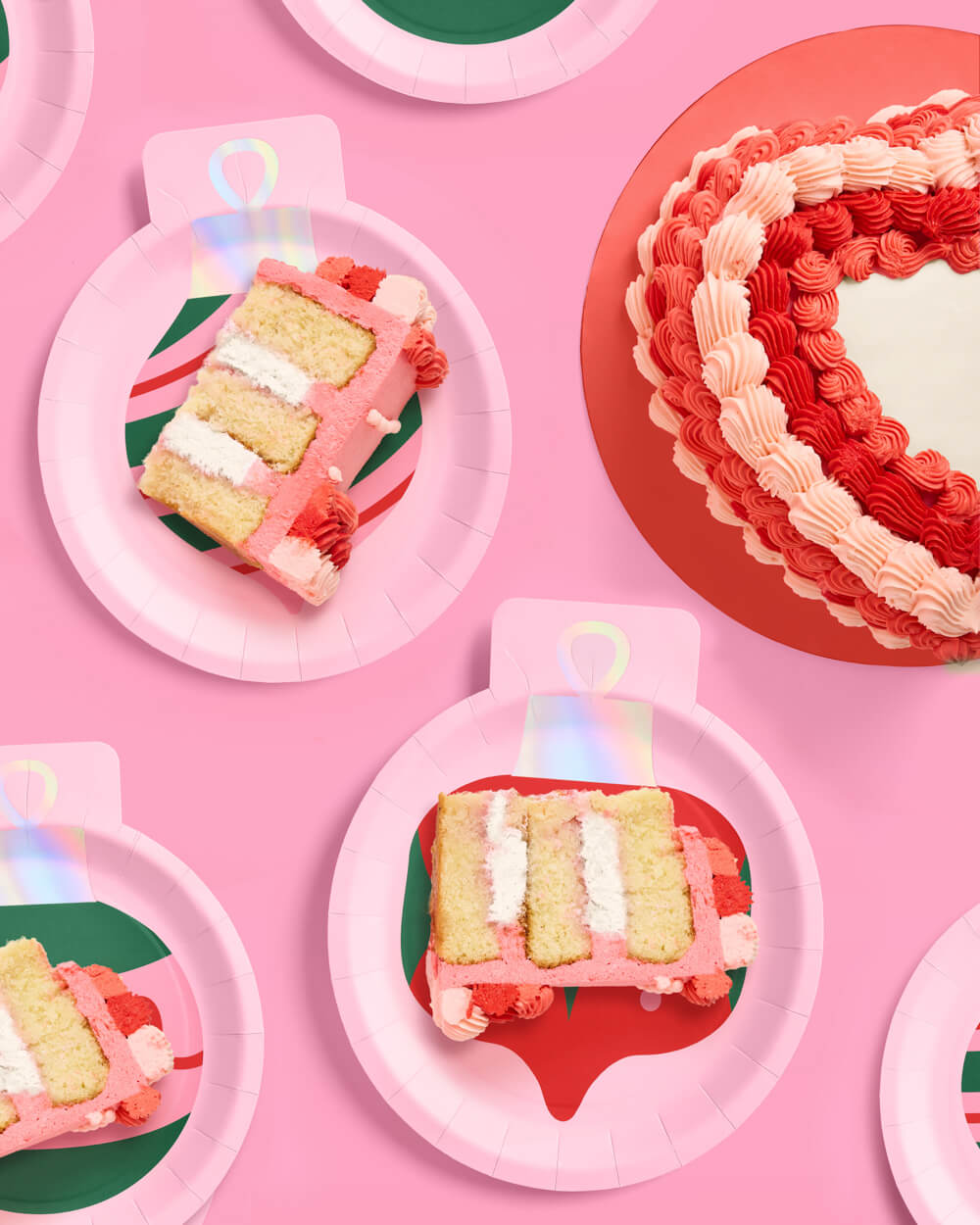 Christmas Ornament Plates - 24 Paper Plates