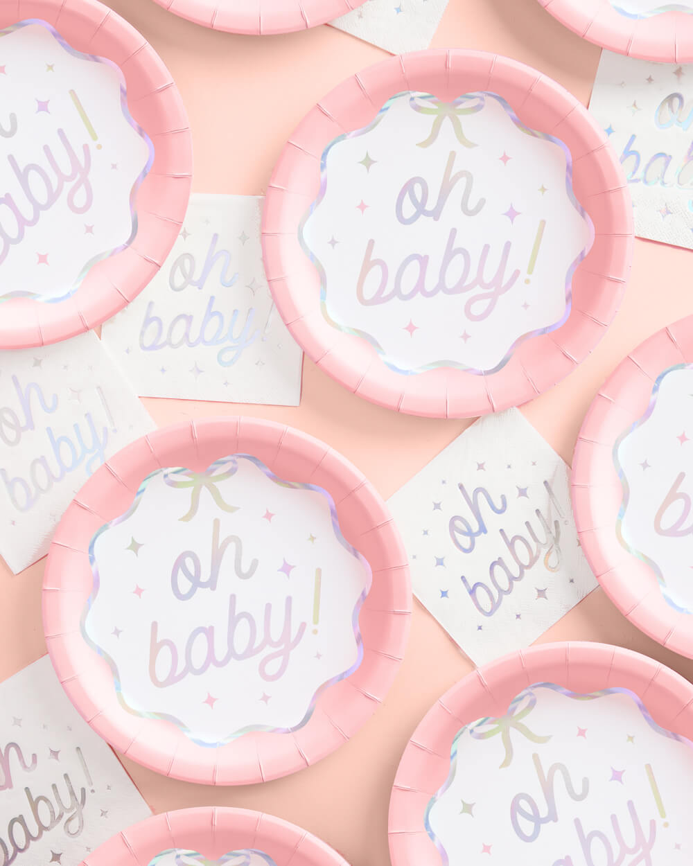 Oh Baby Plates - 25 Paper Plates