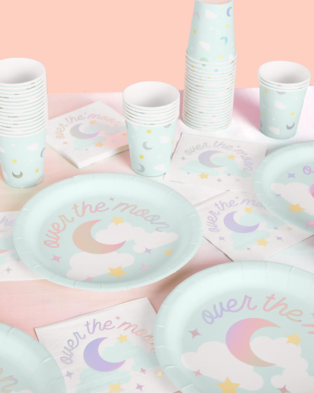 Over The Moon Cups - 50 Paper Cups