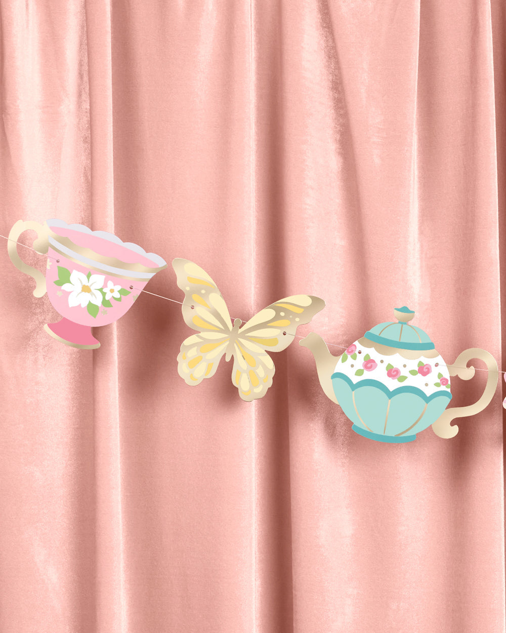 Let's Partea Banner - Gold Foil Banner