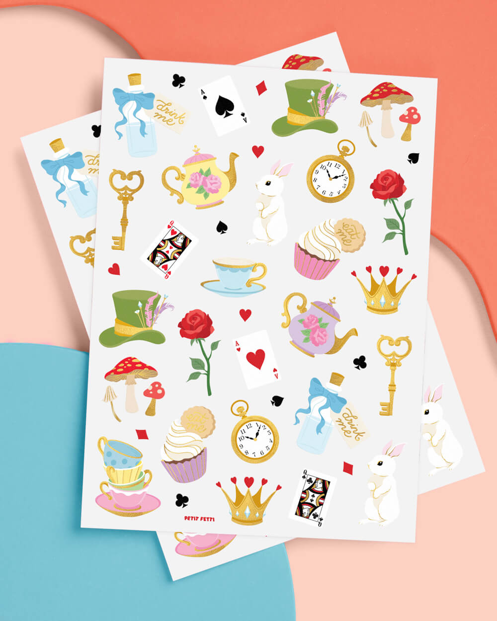 Whimsical Tea Time Tats - 52 Temporary Tattoos