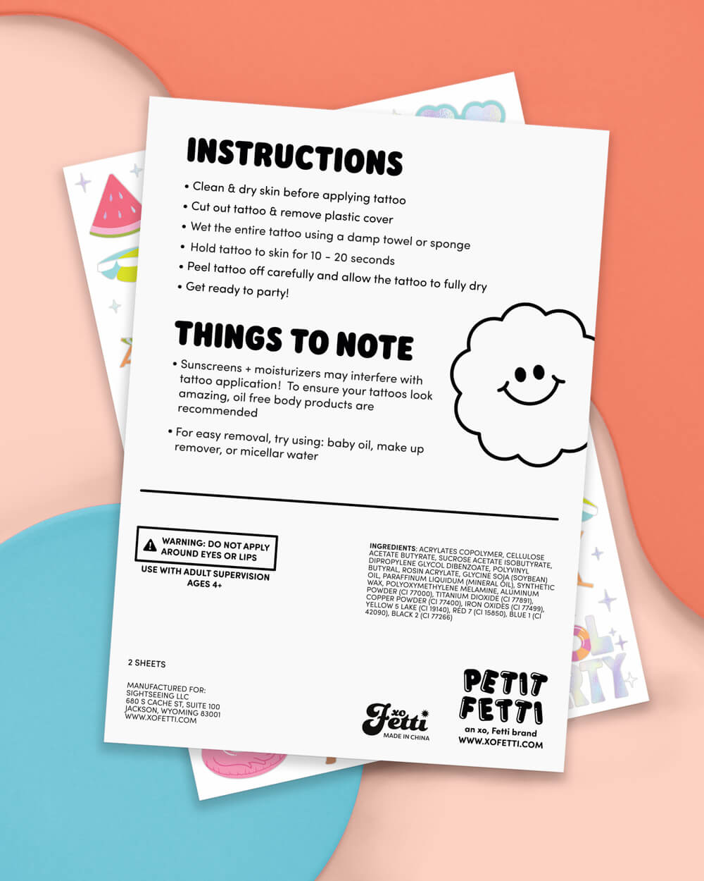 Pool Party Tats - 68 Temporary Tattoos