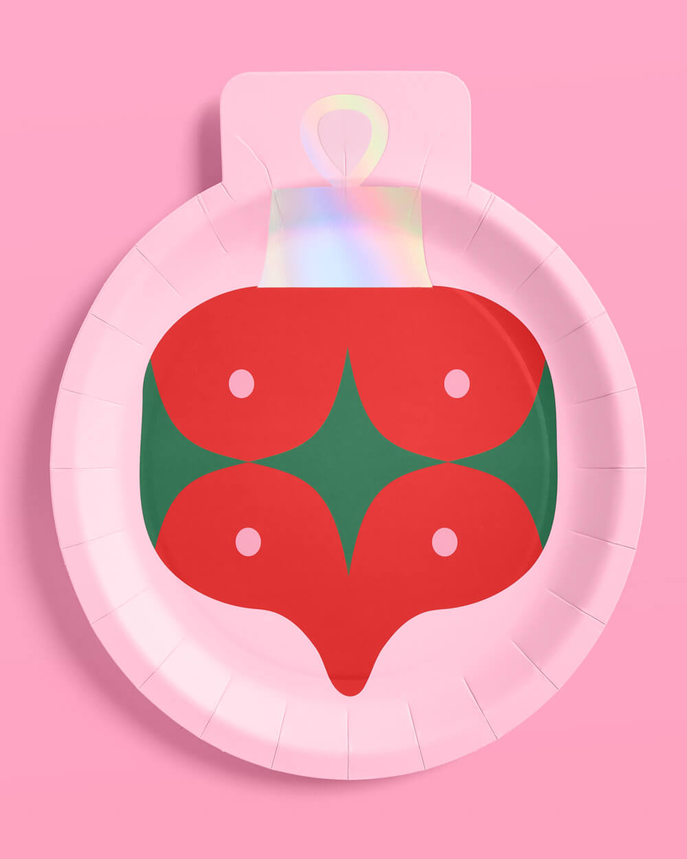 Christmas Ornament Plates - 24 Paper Plates