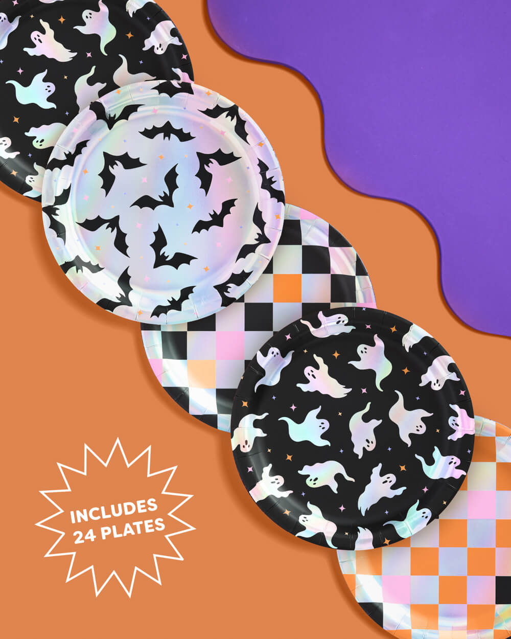 Halloween Plates - 24 Paper Plates
