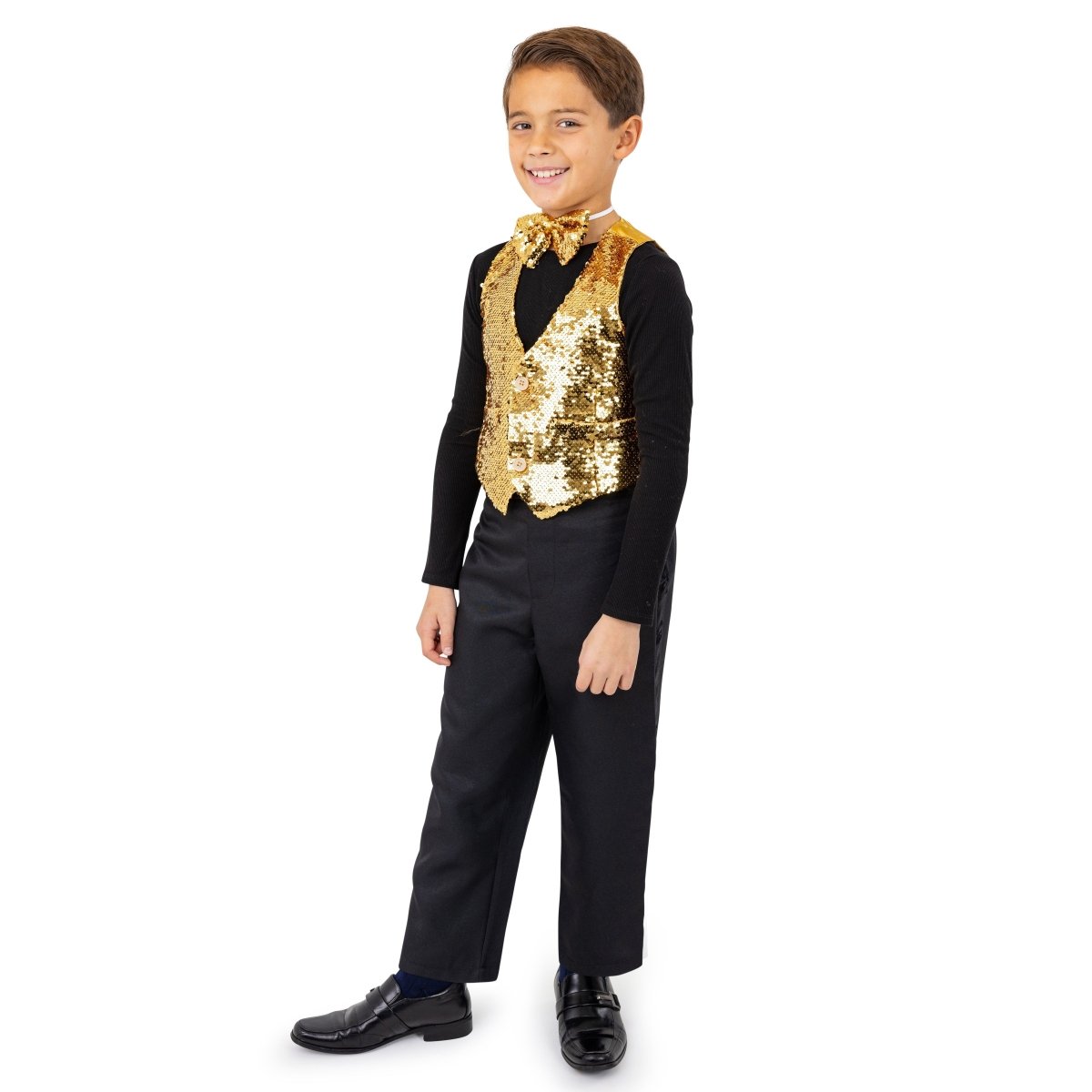 Sequin Vest With Bowtie - Kids