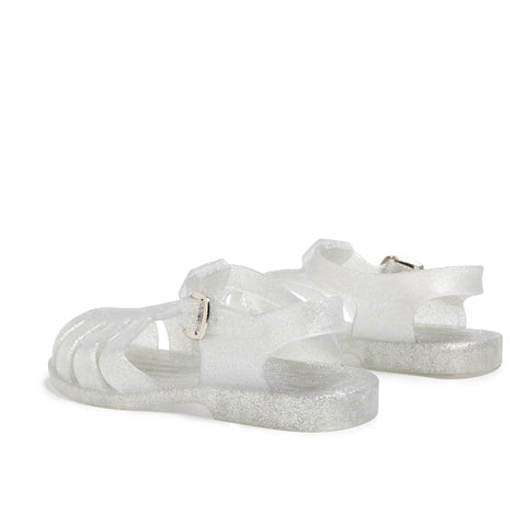 Toddler Jelly Sandals in Silver - It's A Sign