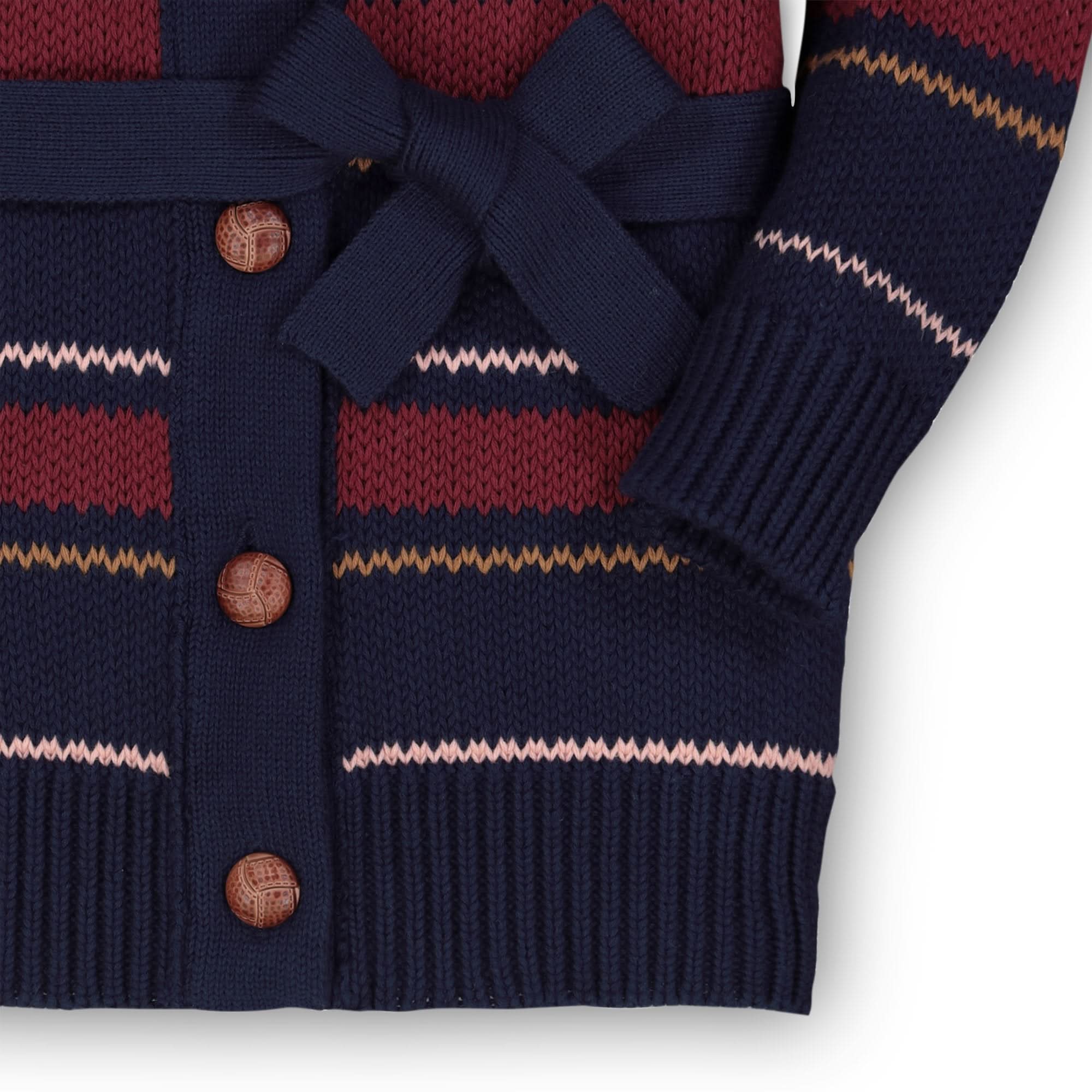 Shawl Collar Cardigan With Waist Tie