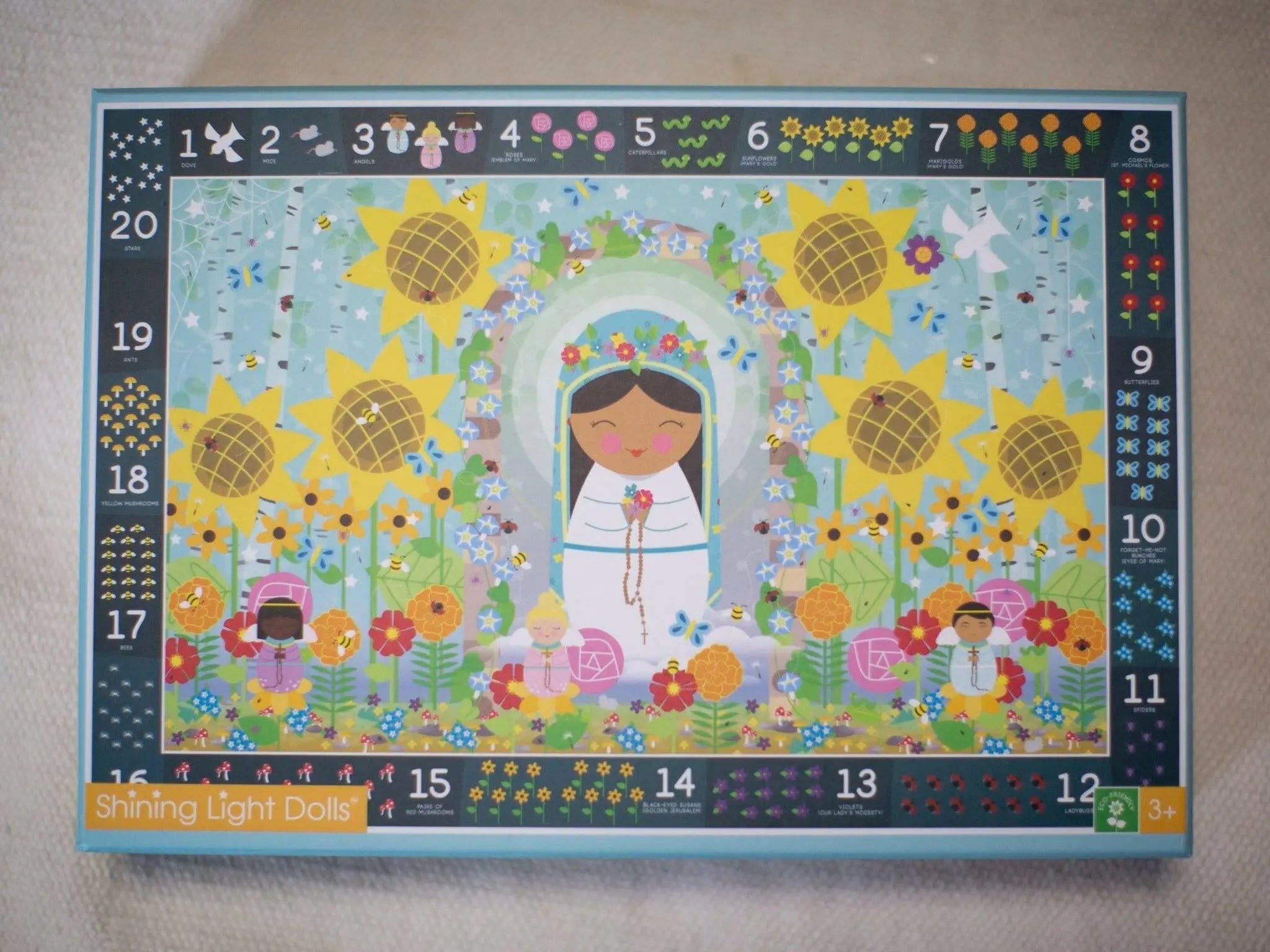 Mary Garden Counting Search & Find Giant Floor Puzzle 24" X 36"
