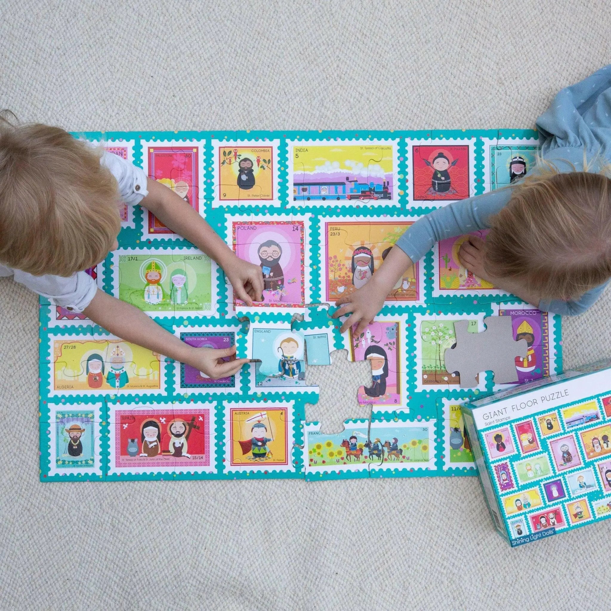 Saint Stamps Giant Floor Puzzle 24" X 36"
