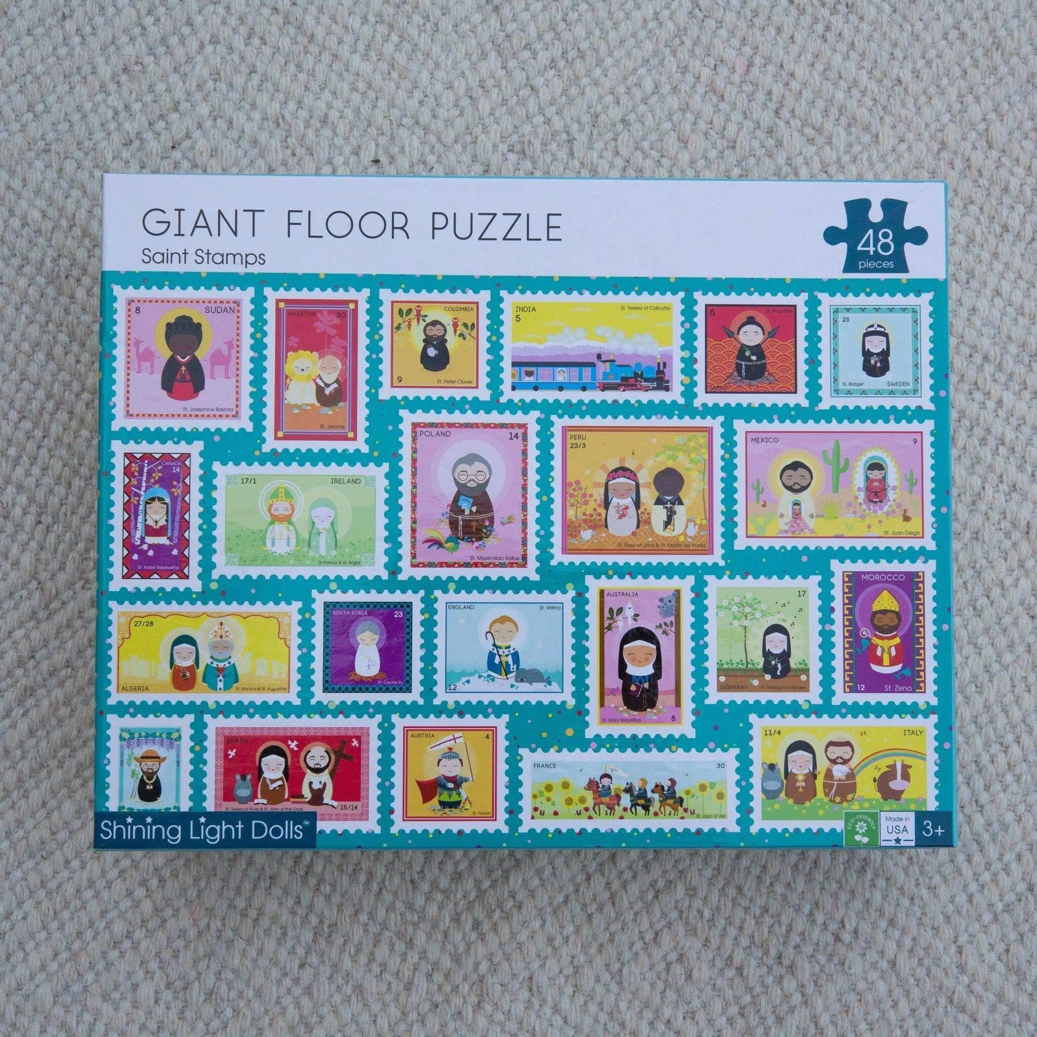 Saint Stamps Giant Floor Puzzle 24" X 36"
