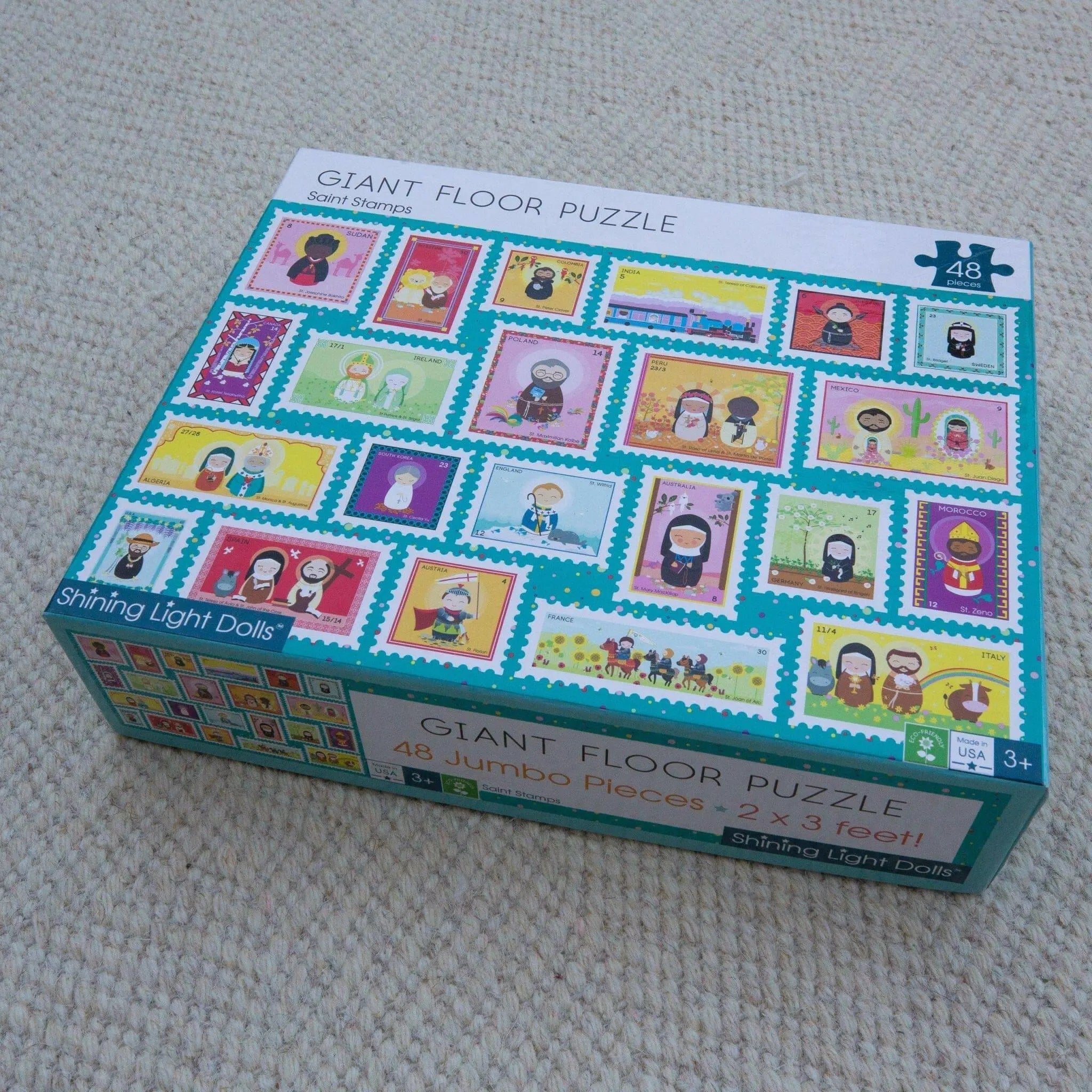 Saint Stamps Giant Floor Puzzle 24" X 36"