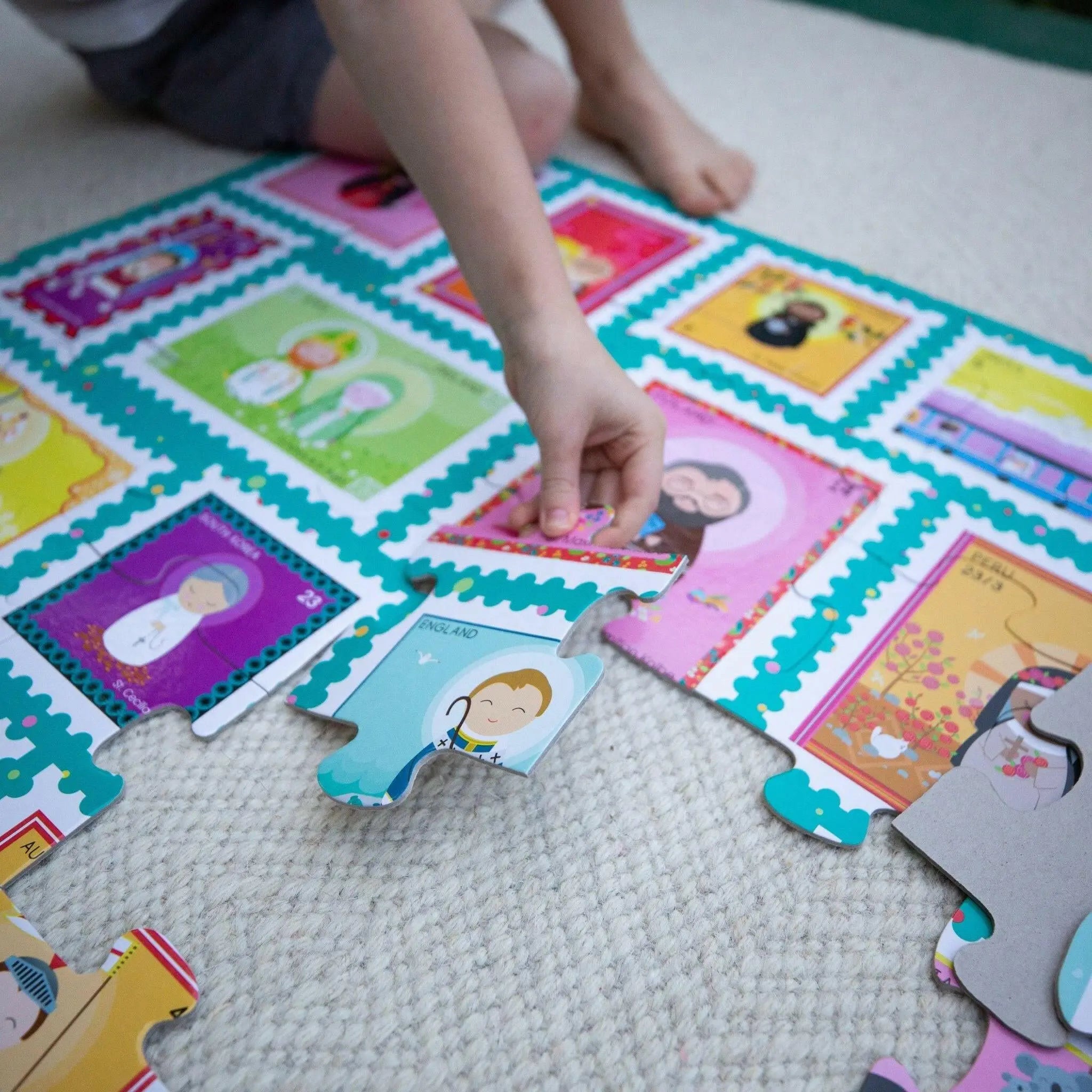 Saint Stamps Giant Floor Puzzle 24" X 36"