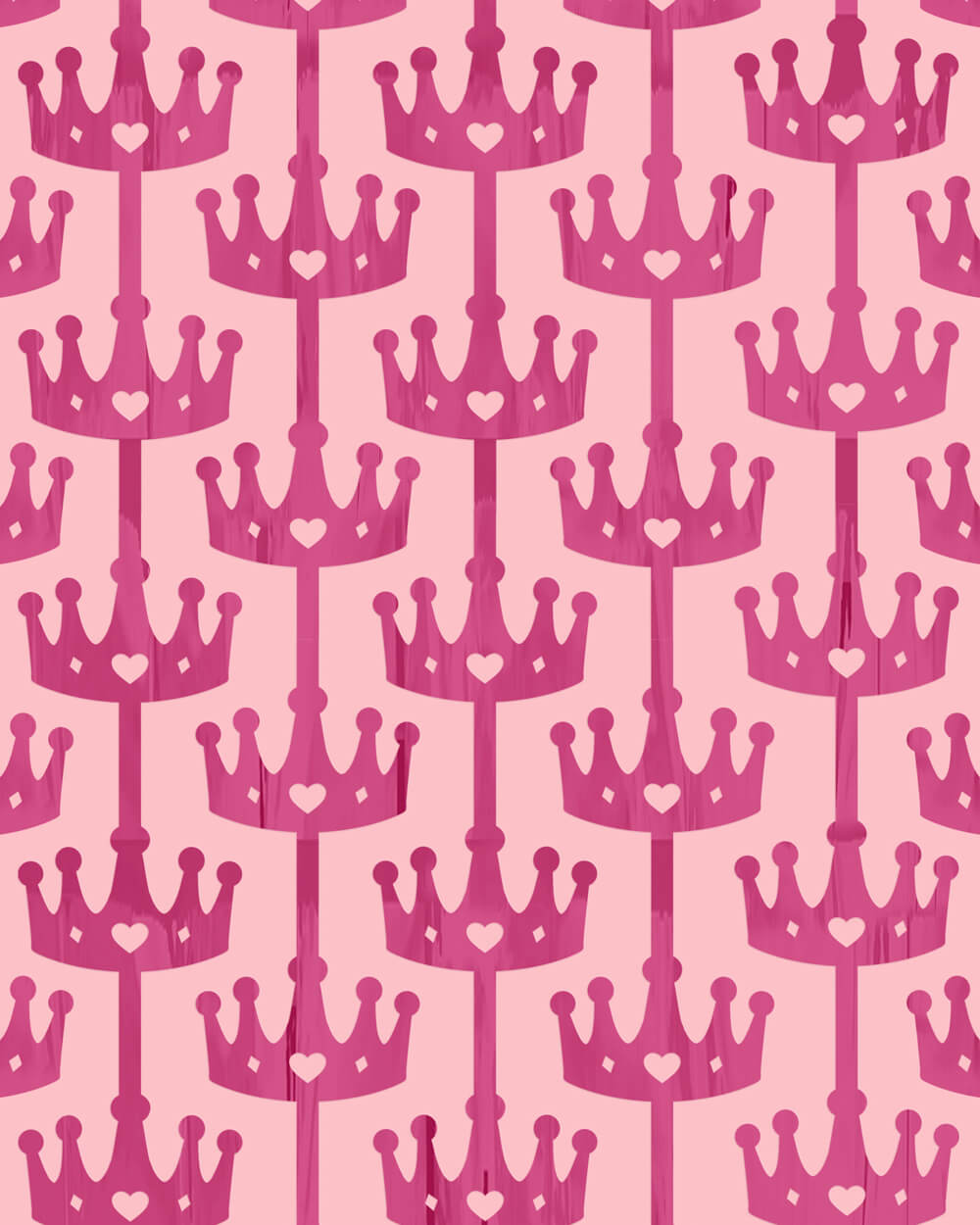 Princess Curtain - Pink Foil Curtain