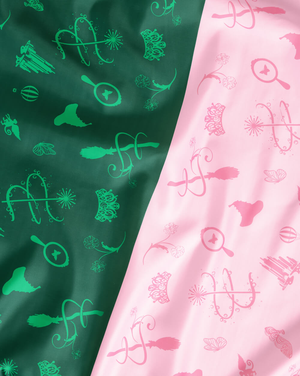 Pink Goes Good W. Green Tablecloth - Washable Tablecloth