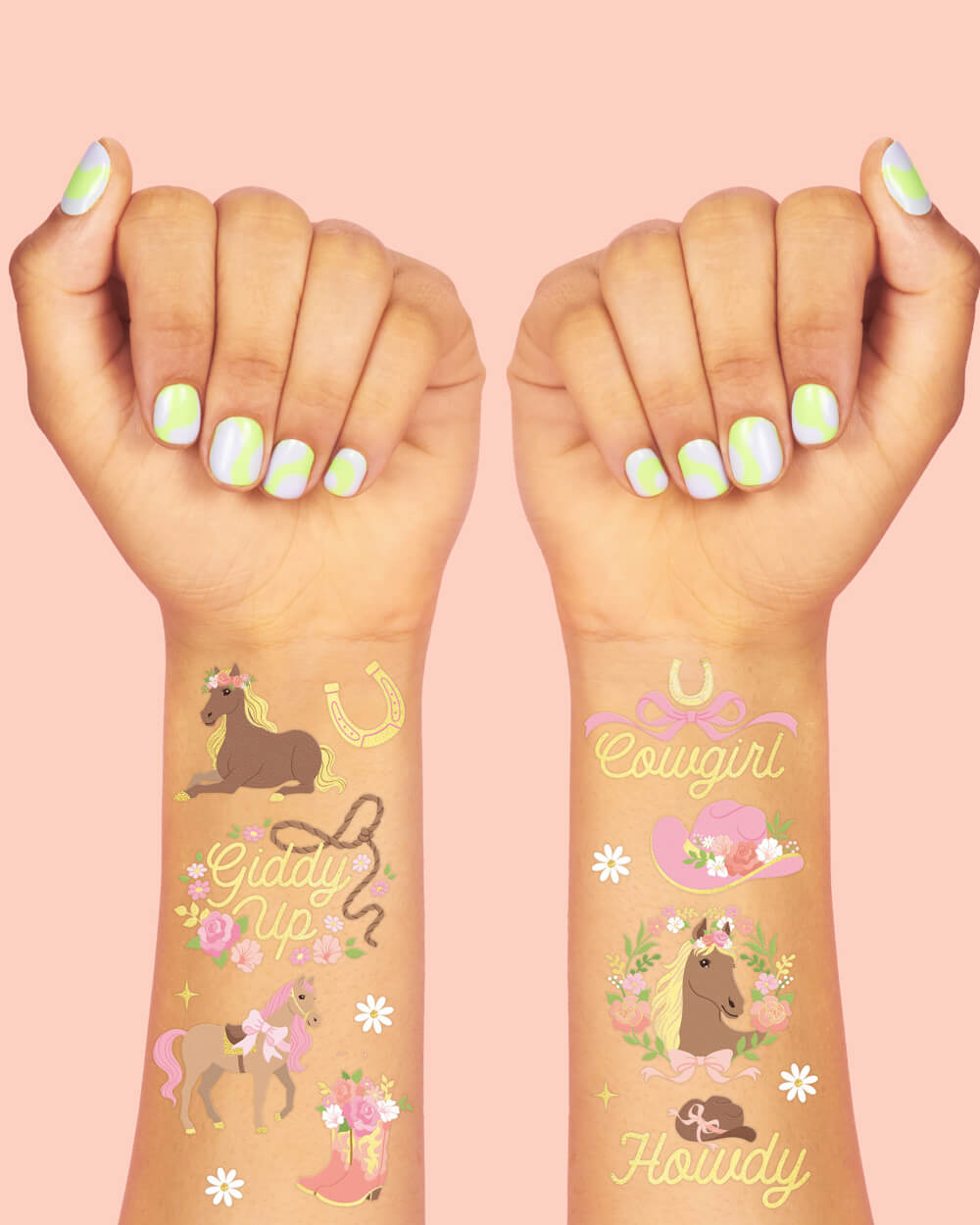 Horse Girl Tattoos - 52 Temporary Tattoos