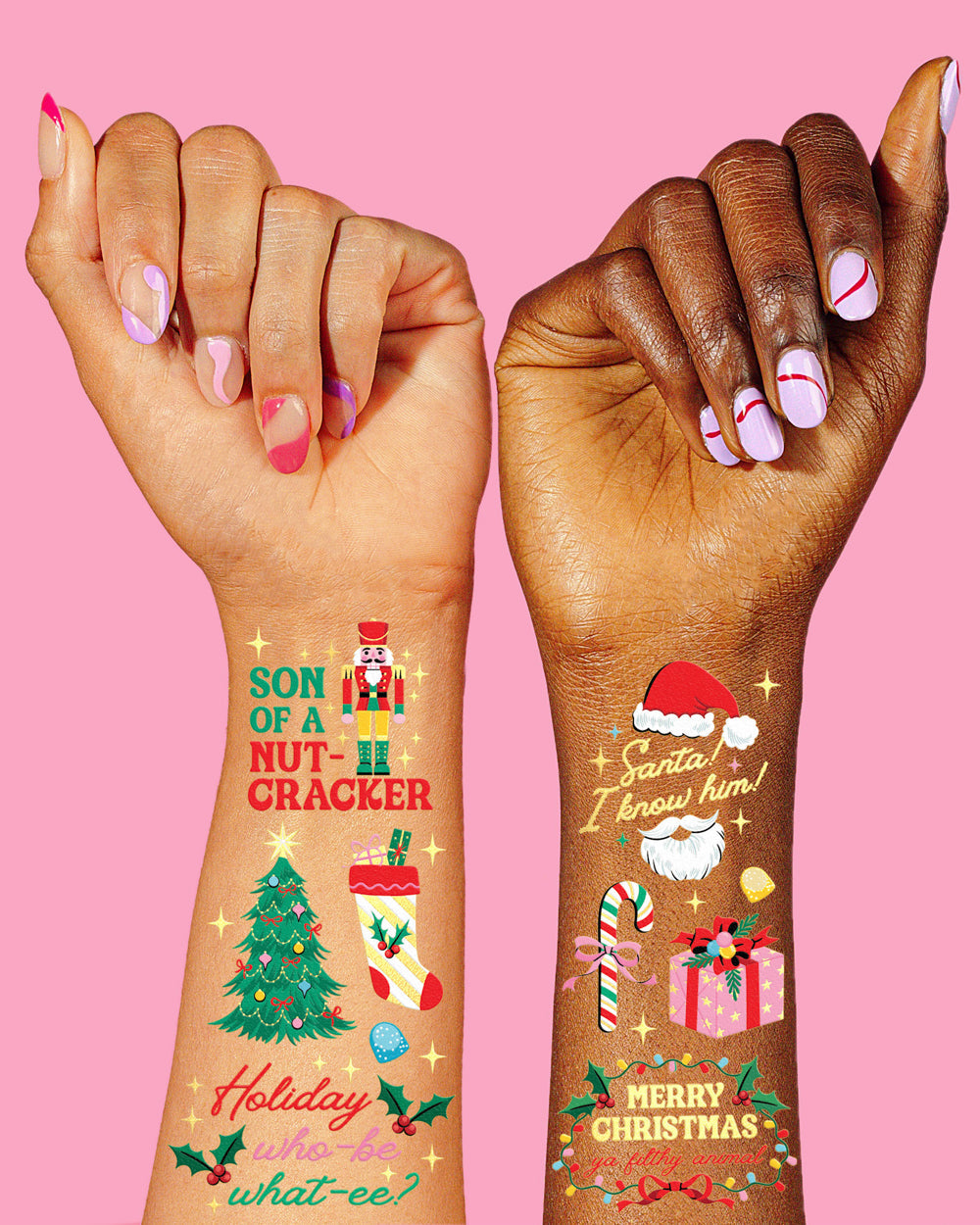 Christmas Movie Tattoos - 48 Temporary Tattoos
