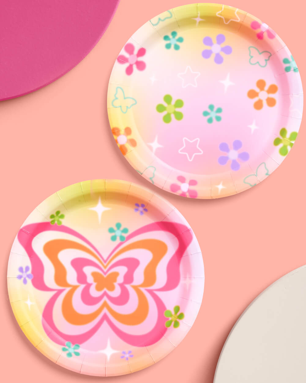 Butterfly Daydream Plates - 24 Paper Plates