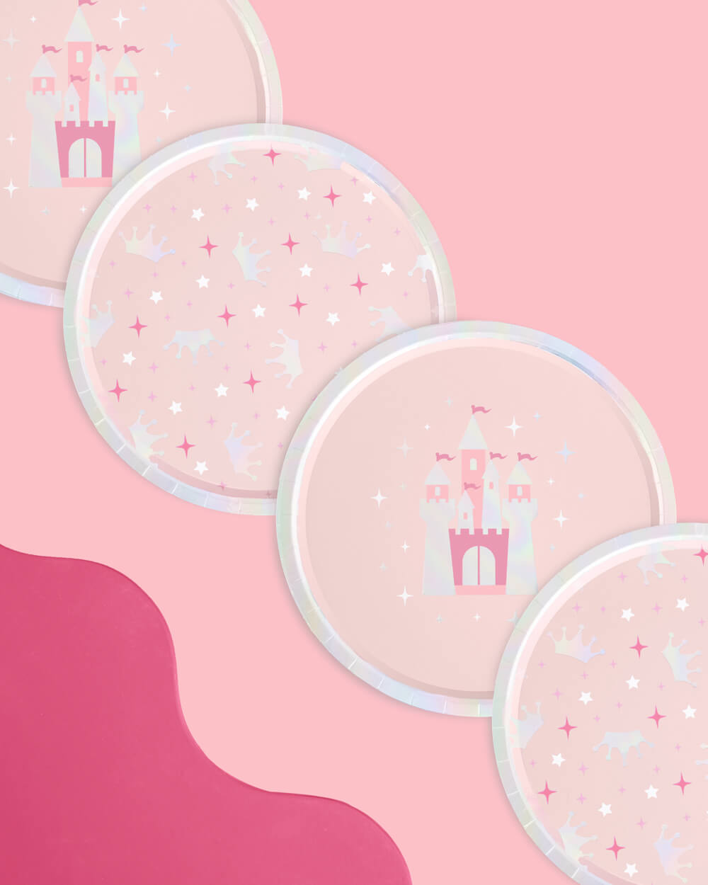 Princess Plates - 24 Paper Plates