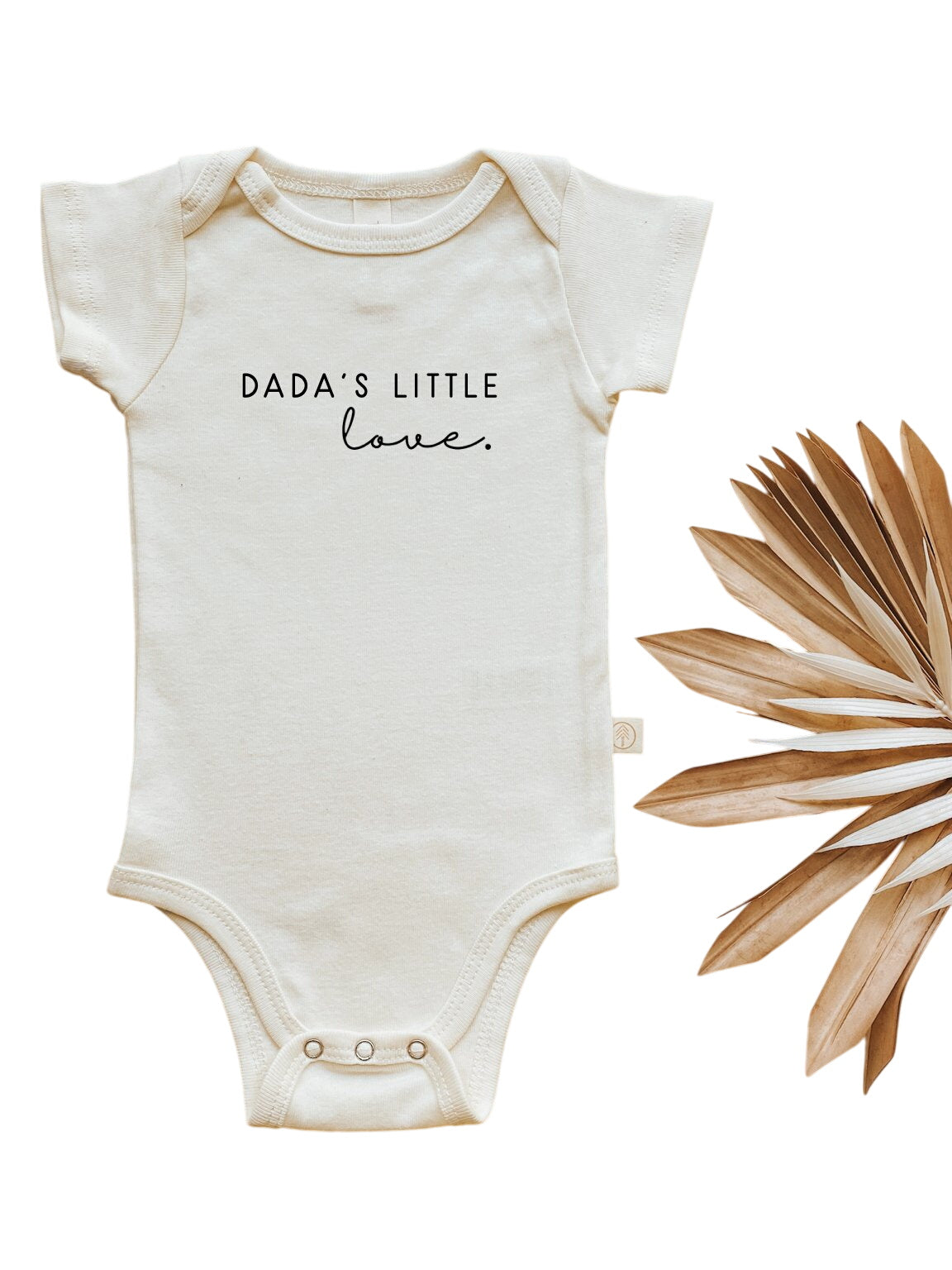 Dada's Little Love Organic Cotton Baby Bodysuit Short Sleeve