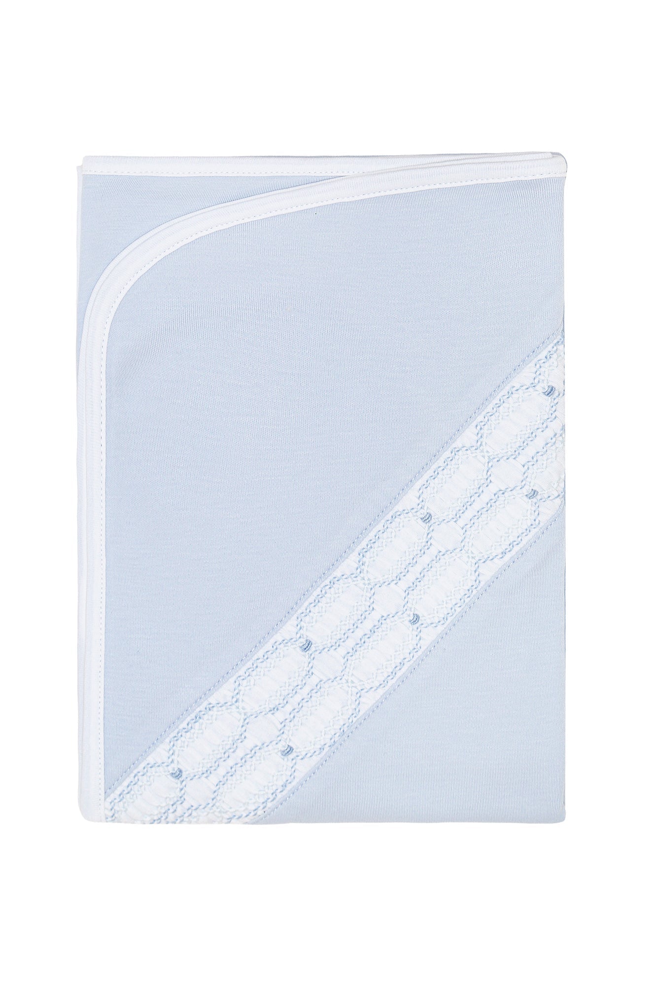 Signature Smocked Boys Receiving Blanket
