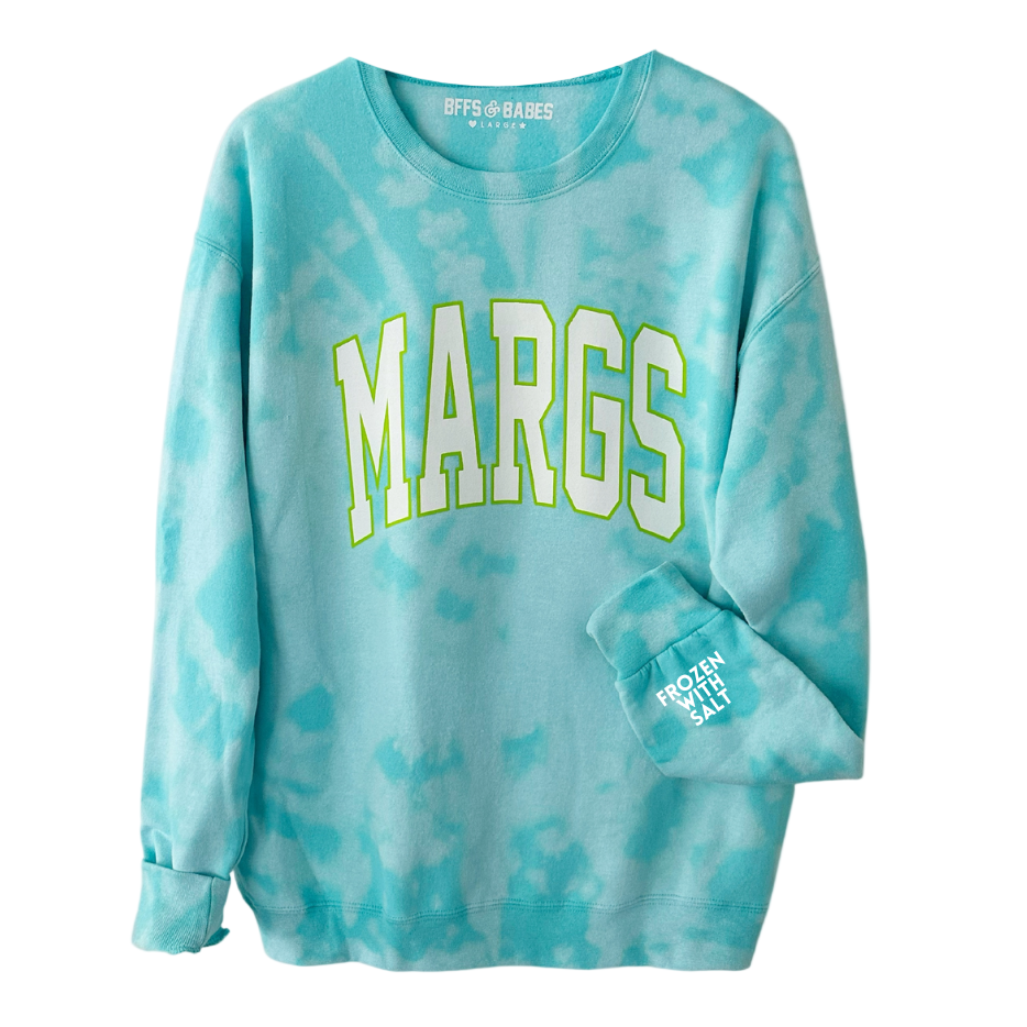 Margs ♡ Tie-dye Sweatshirt With Customizable Cuff