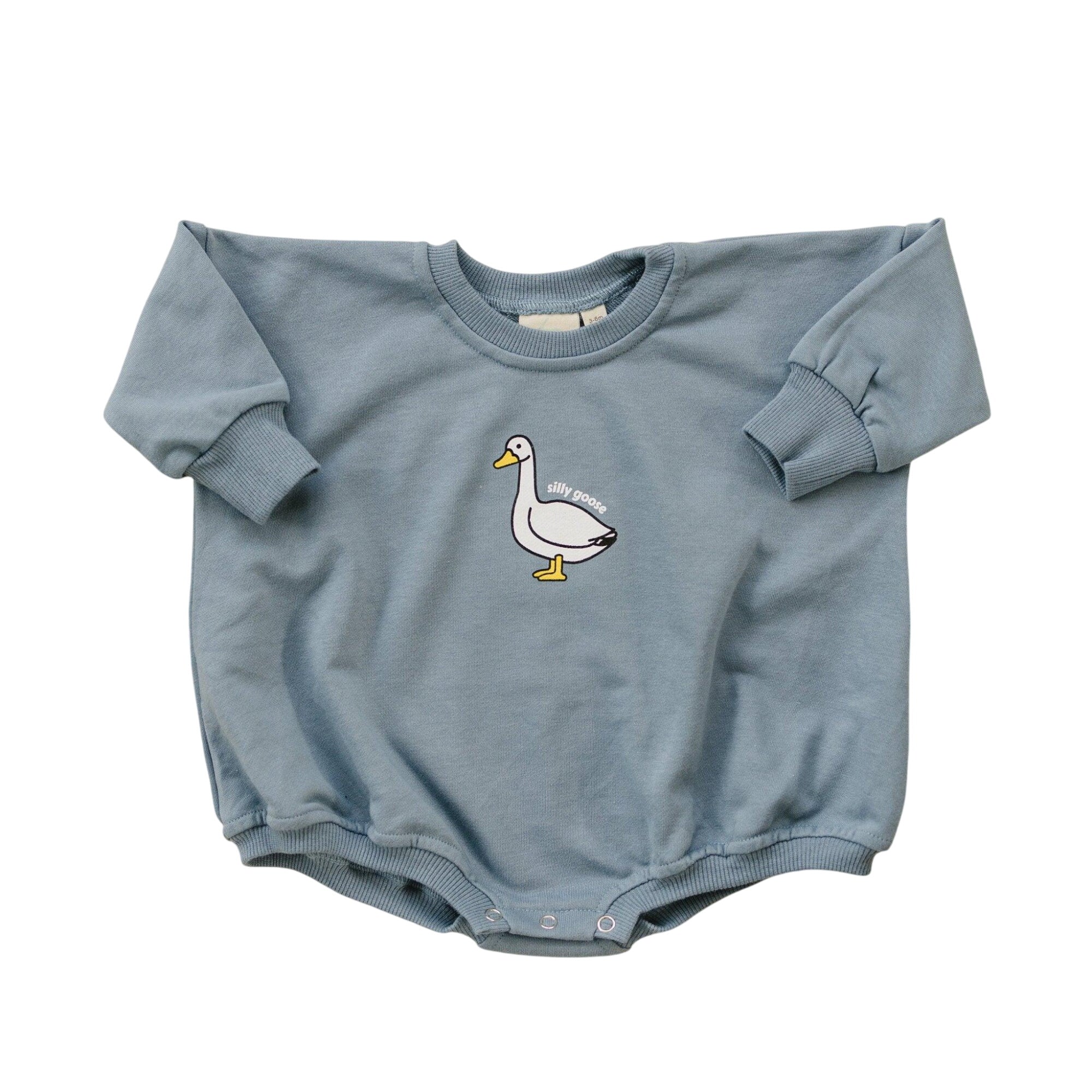 Silly Goose Sweatshirt Romper - More Colors