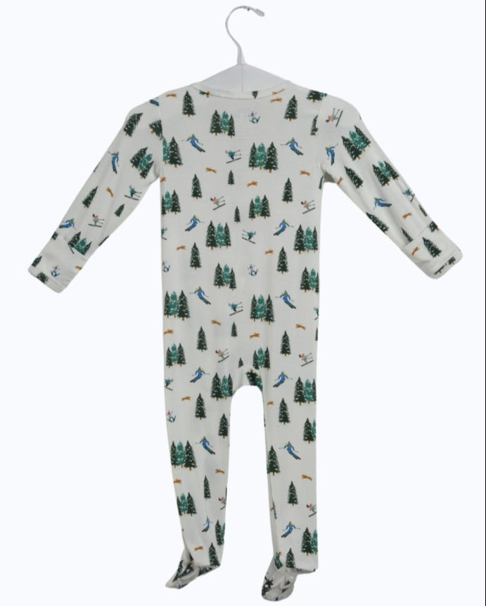 Ski Bamboo Zipper Footie