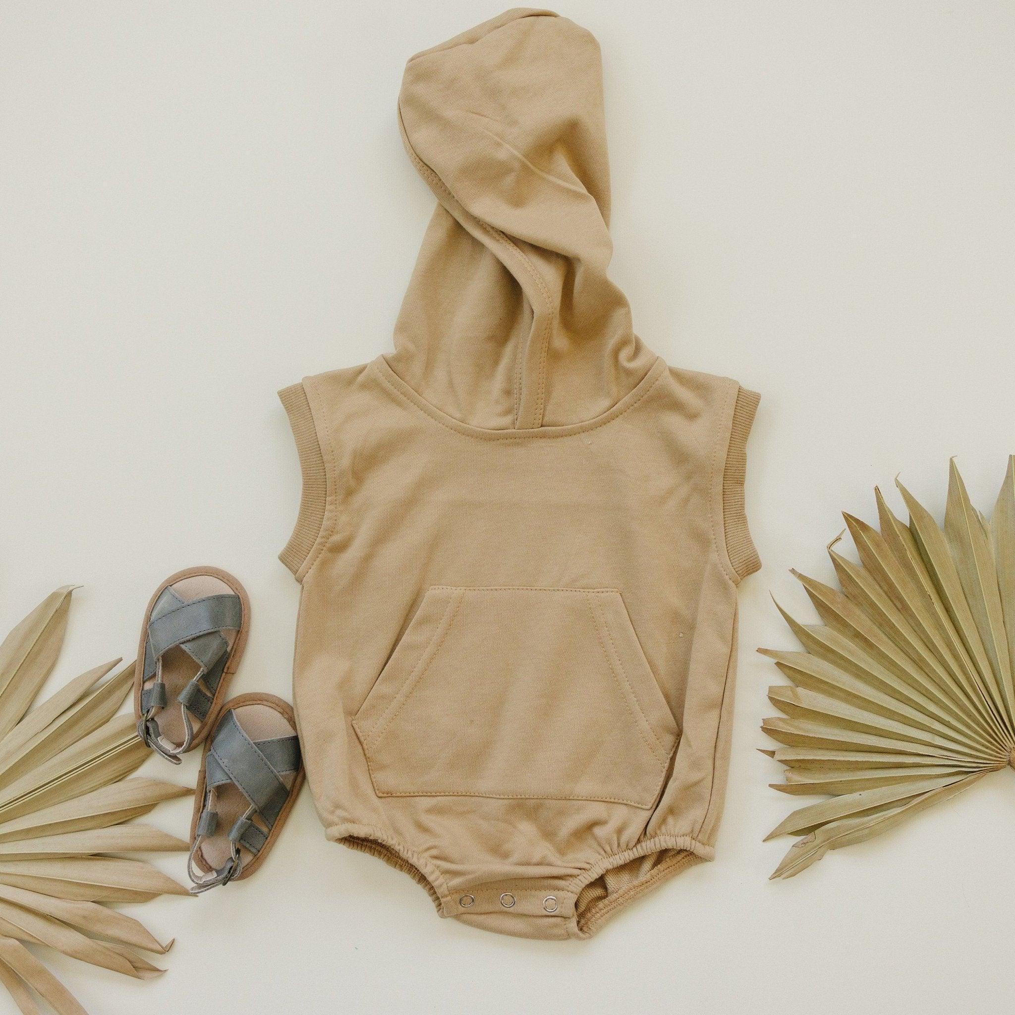 Sleeveless Hoodie Romper - More Colors
