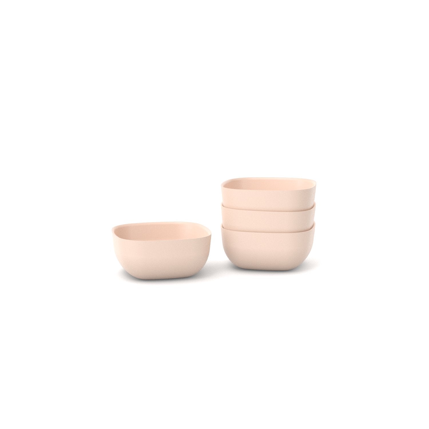 Bamboo Small Bowl - 4 Piece Set - Blush