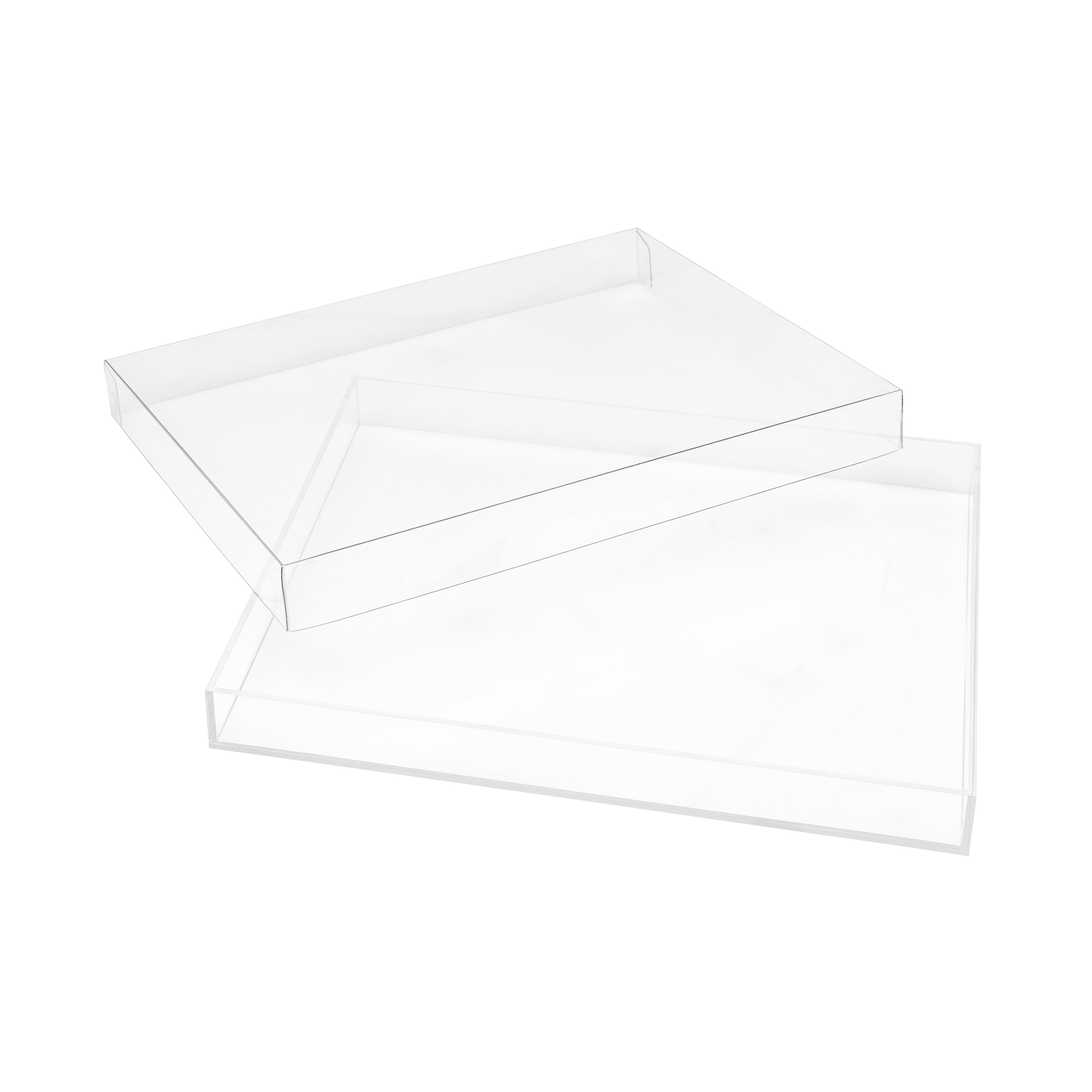 Clear Acrylic Serving Tray With Lid