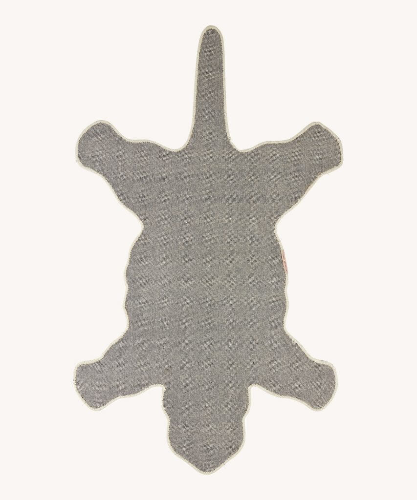 Snowy Leopard Rug Large