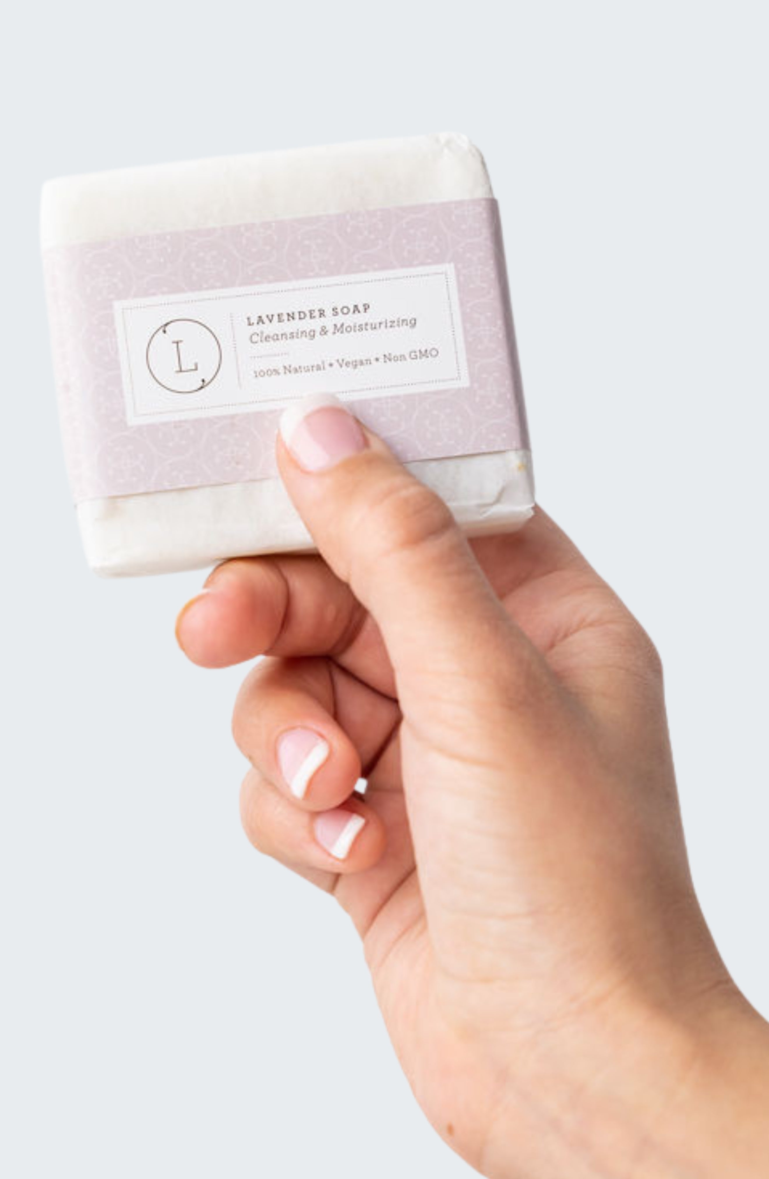 2x Lavender Soap Bar, Natural Handmade Soap, Vegan Skincare Gift