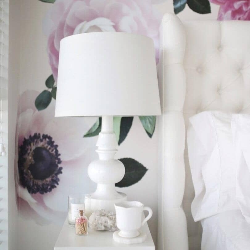 Soft Pink Garden Flower Wall Decals