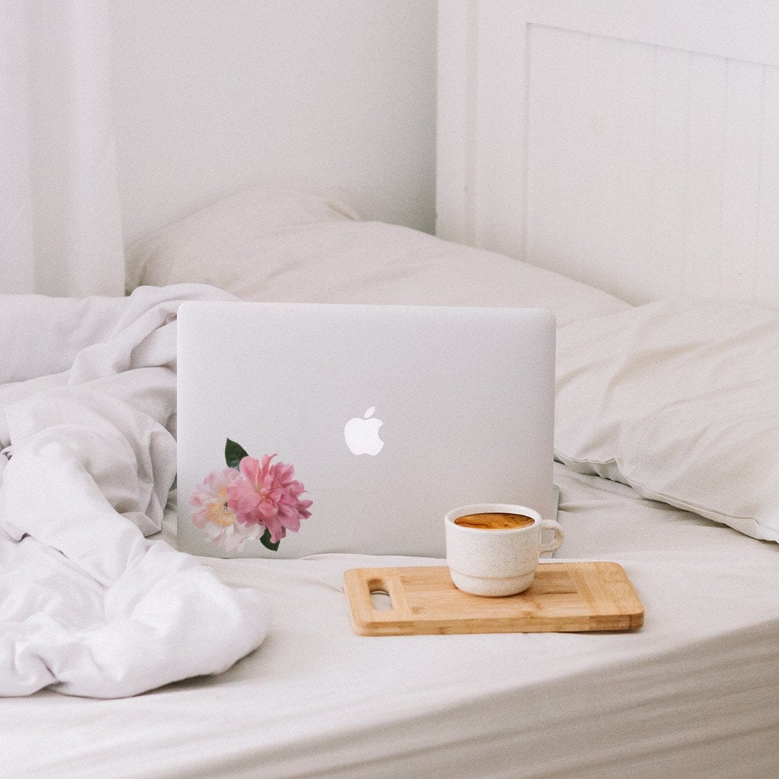 Soft Pink Garden Flower Wall Decals