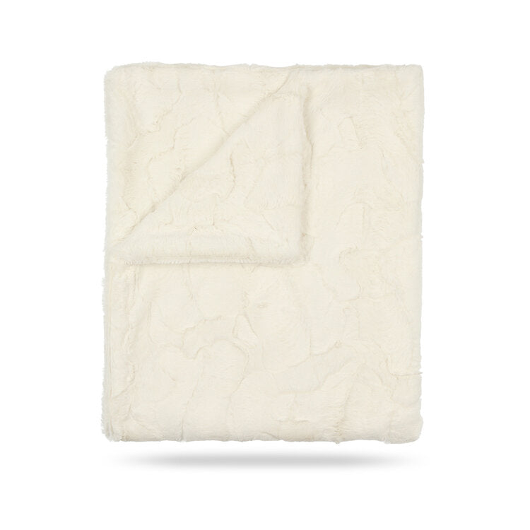 Peluche Natural Solid Fur Blanket