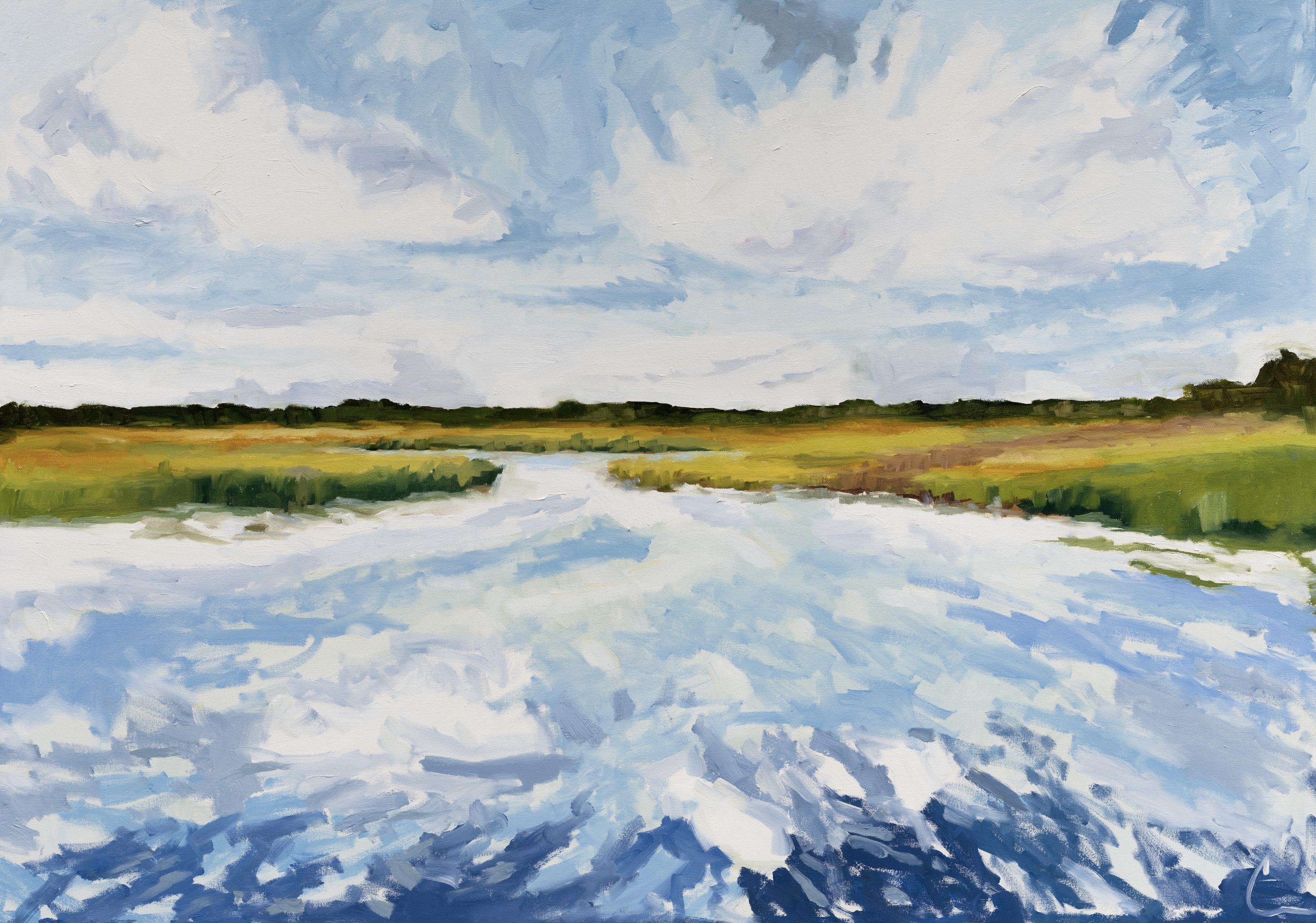 Solo On The Water Print