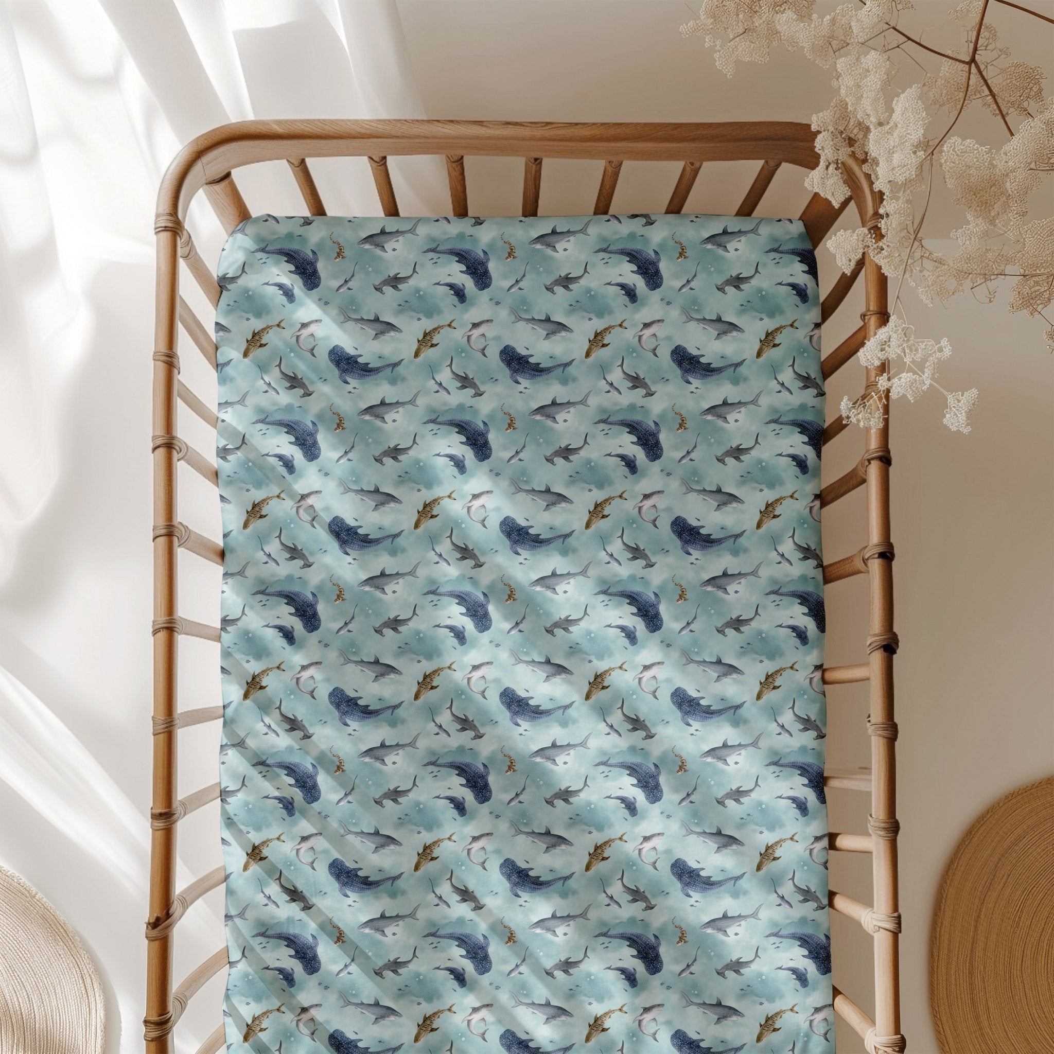 Some-fin Special Tencel™ Modal Crib Sheet