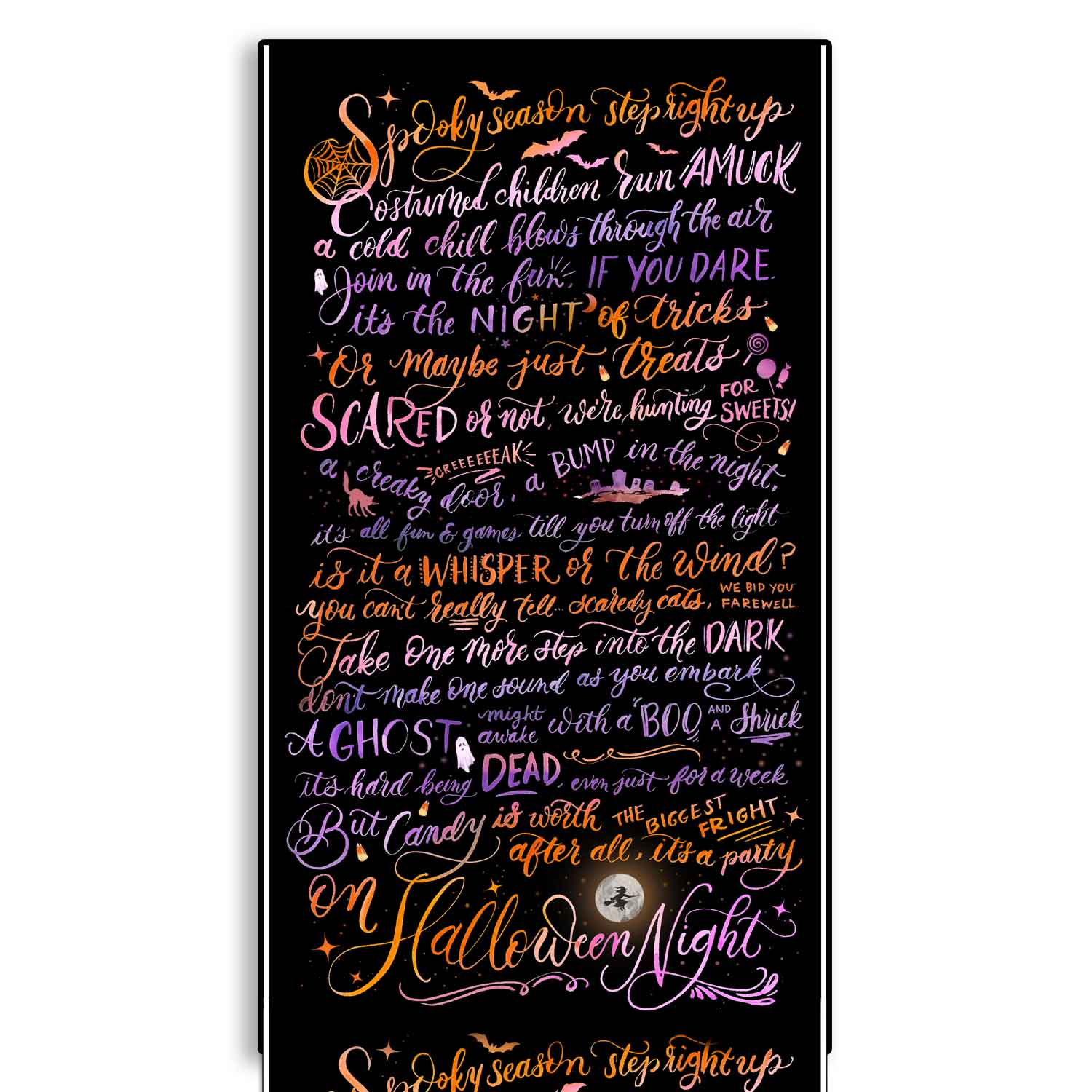 Spooky Season Halloween Table Runner