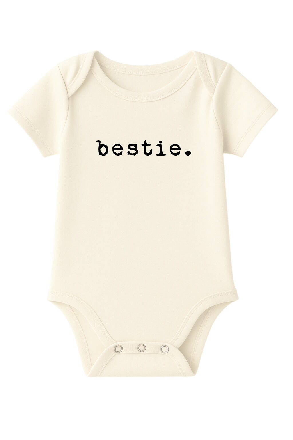 Bestie Organic Cotton Baby Bodysuit Short Sleeve