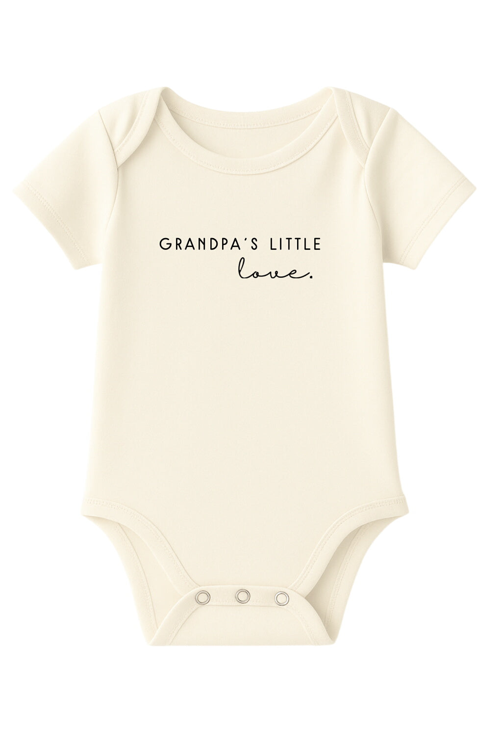Grandpa's Little Love Organic Baby Bodysuit Short Sleeve