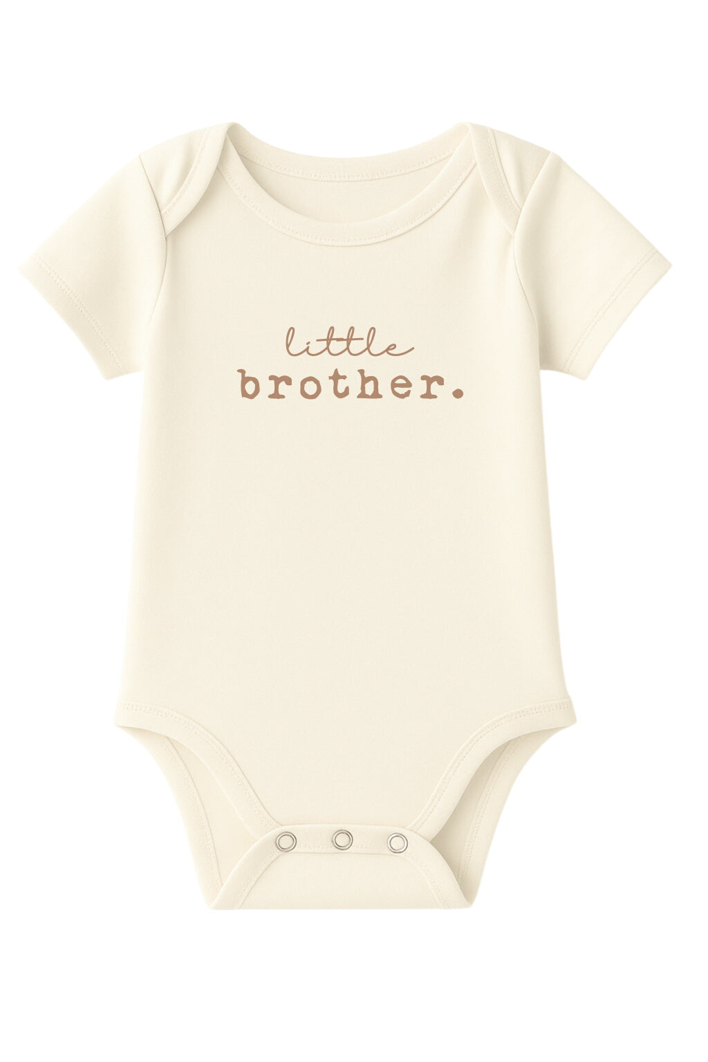 Little Brother Clay Organic Cotton Baby Bodysuit Short Sleeve