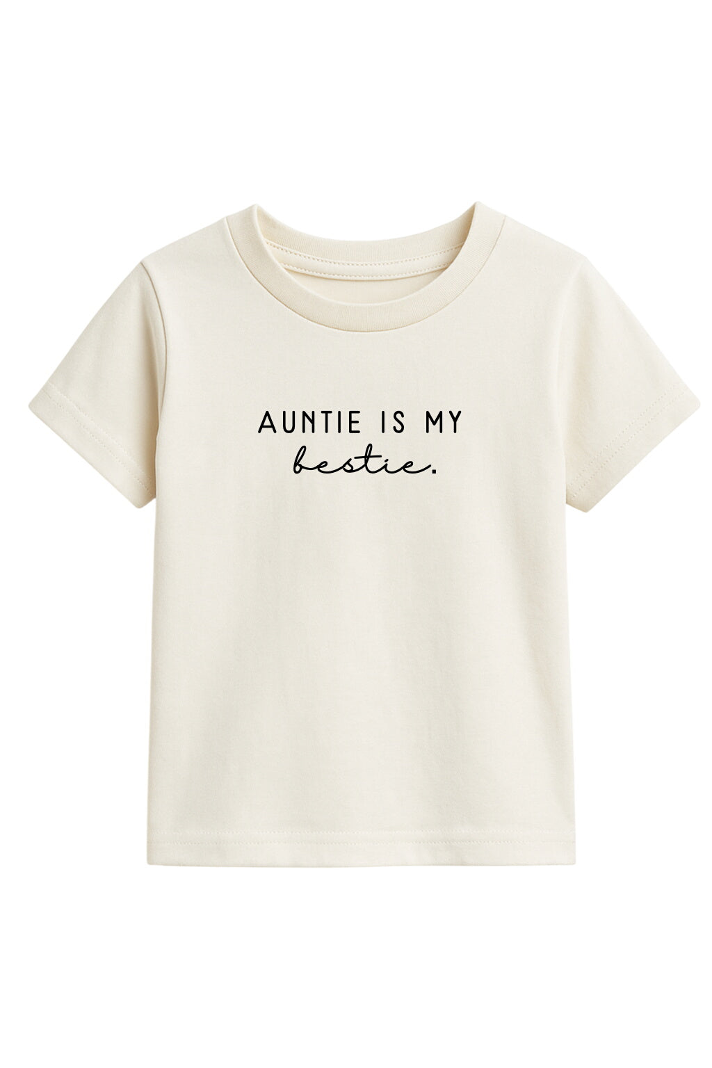 Auntie Is My Bestie Kids T-shirt Organic Cotton Short Sleeve